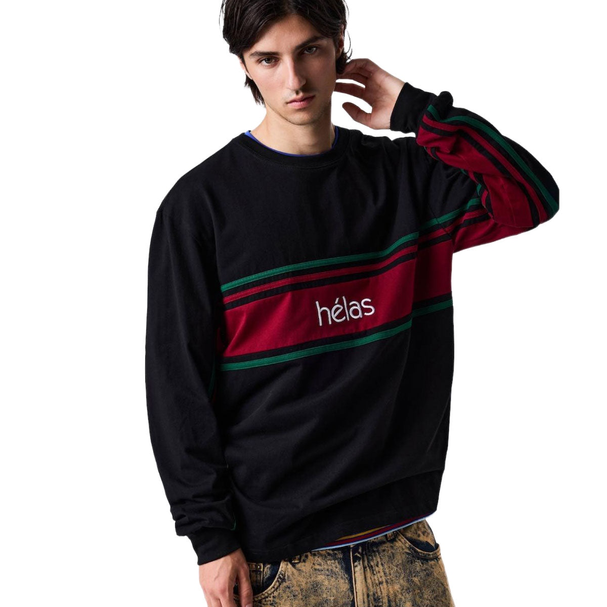 Helas Clint Long Sleeve T-Shirt - Black image 2