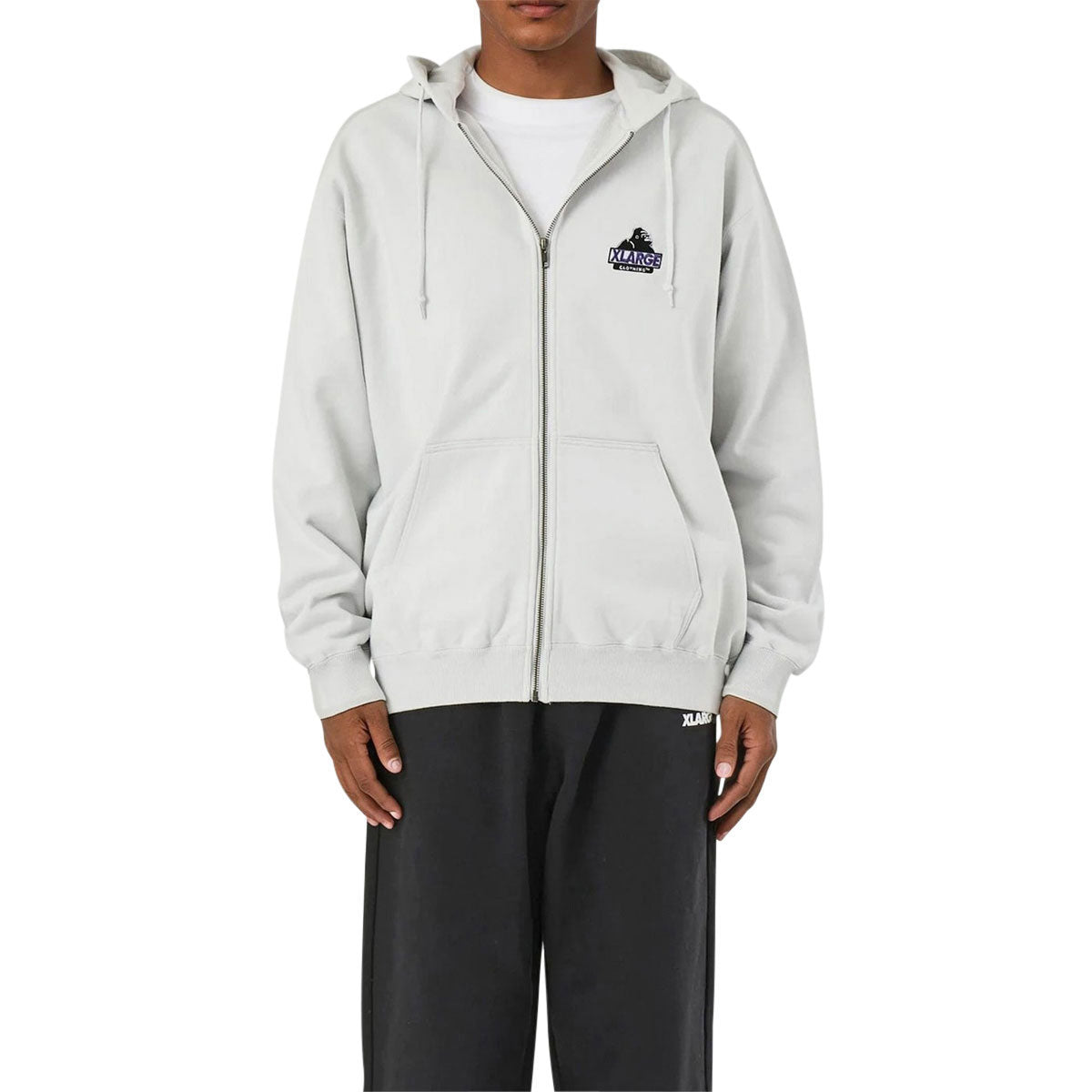 XLarge Slanted OG Zip Hoodie - Grey image 3