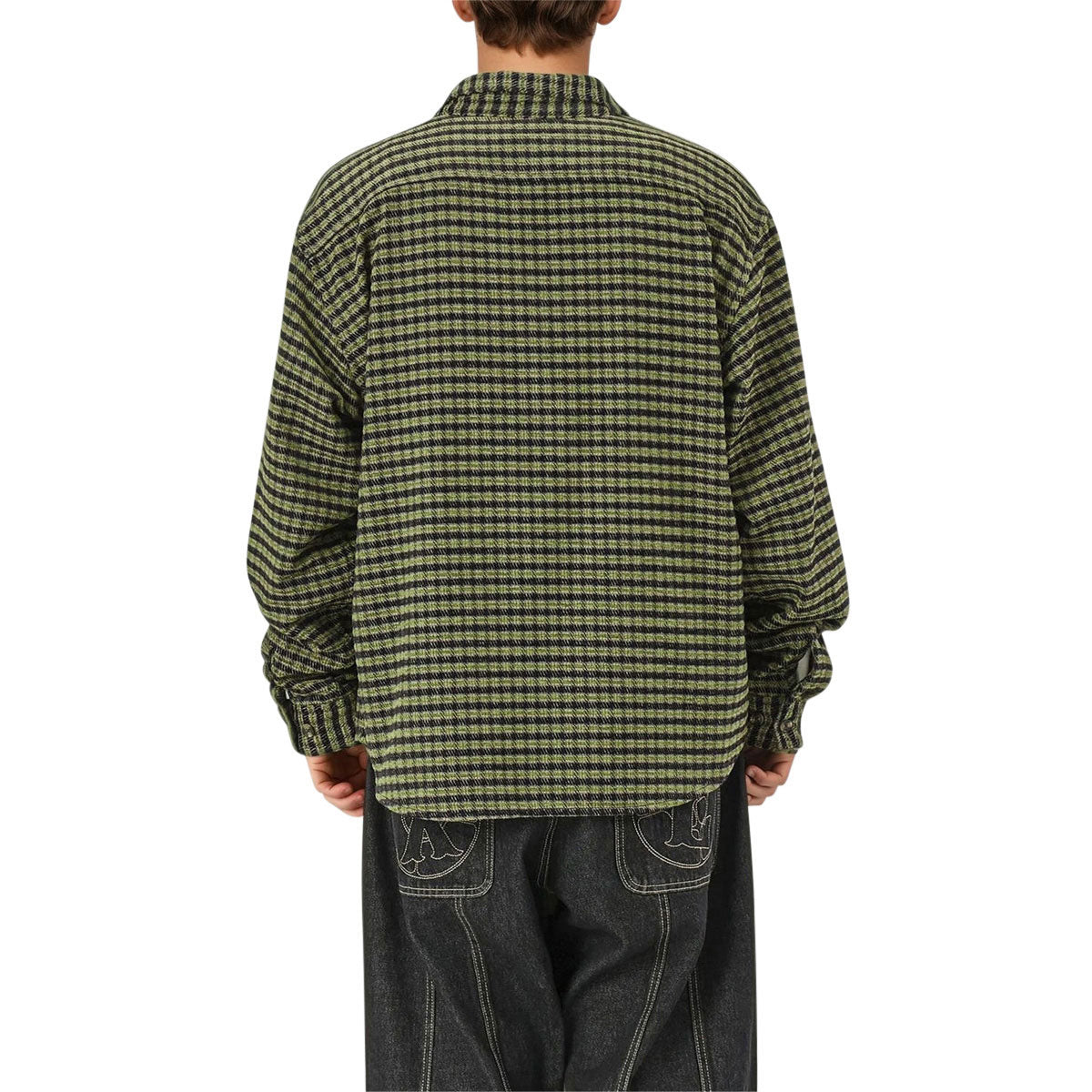 XLarge Long Sleeve Plaid Shirt - Black image 2