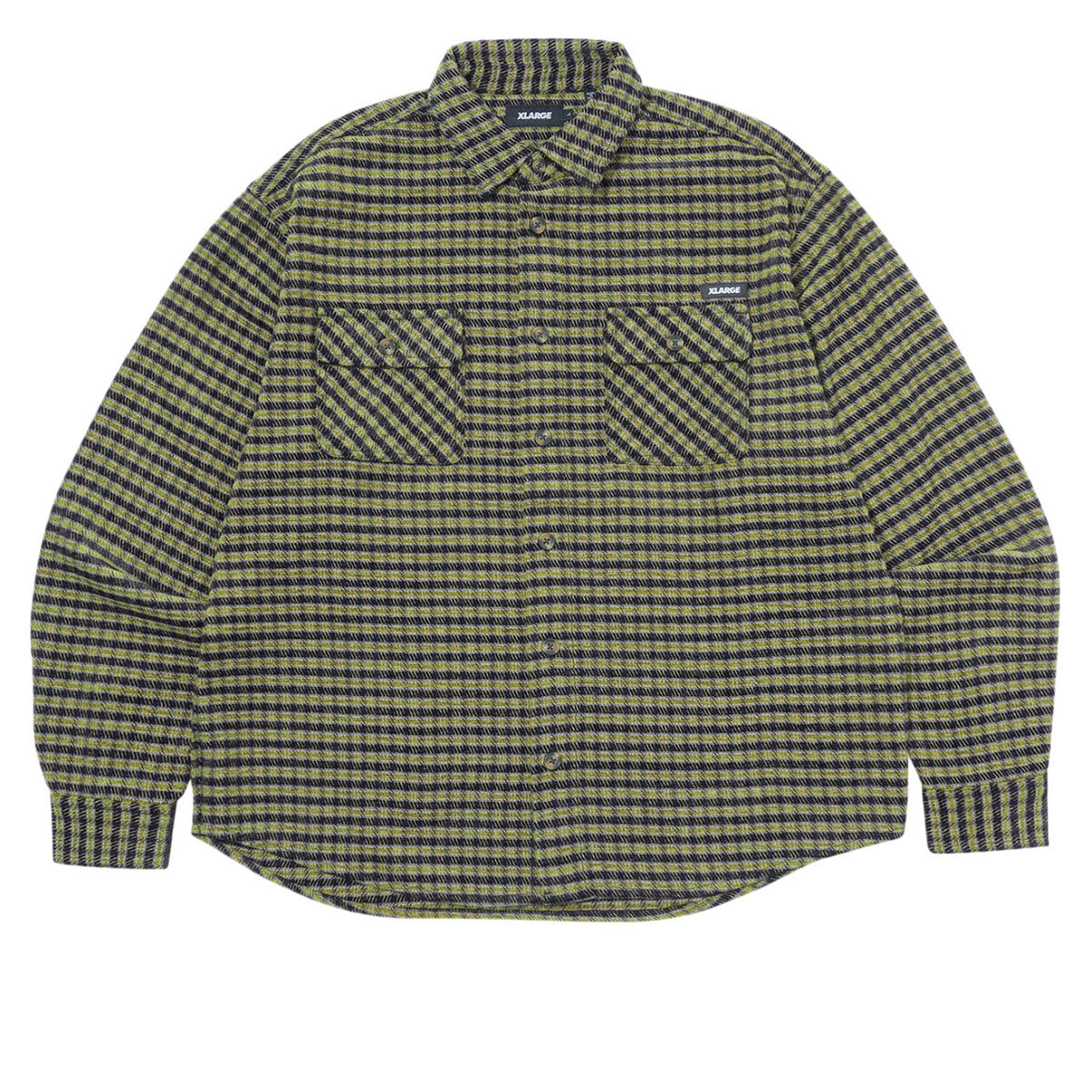 XLarge Long Sleeve Plaid Shirt - Black image 3