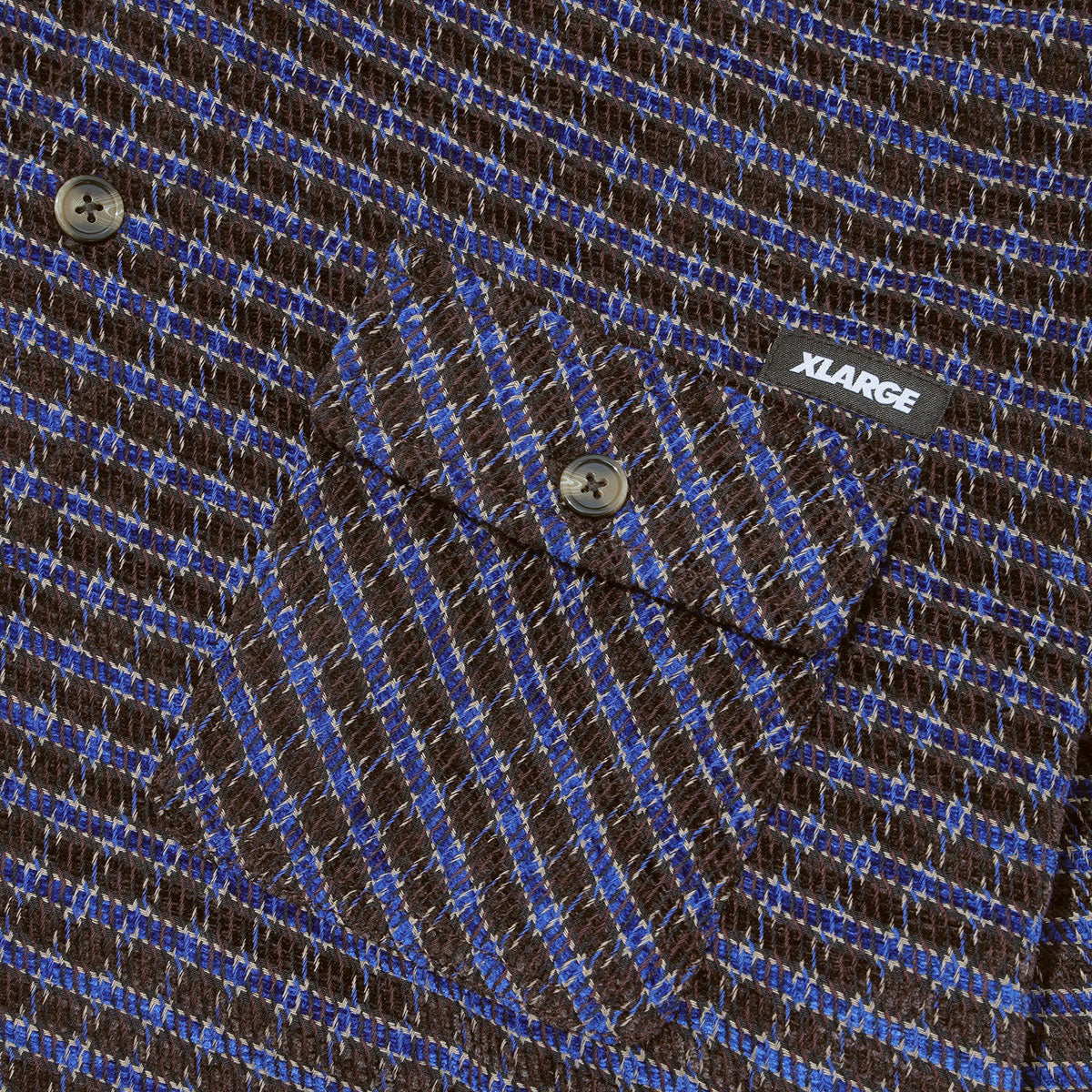 XLarge Long Sleeve Plaid Shirt - Brown image 3