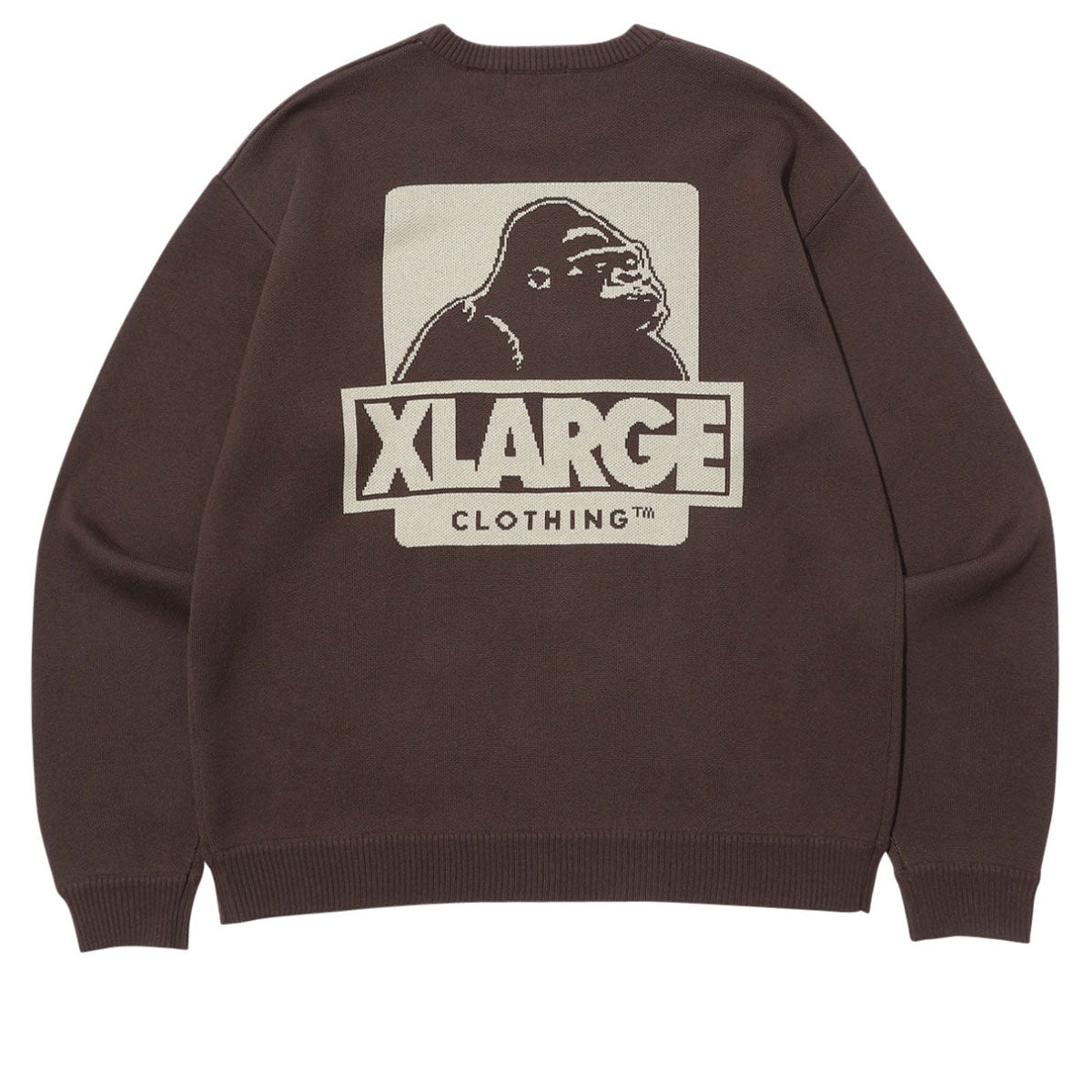 XLarge Backside OG Crewneck Sweatshirt - Brown image 1