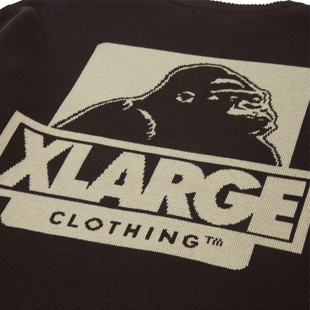 XLarge Backside OG Crewneck Sweatshirt - Brown image 4