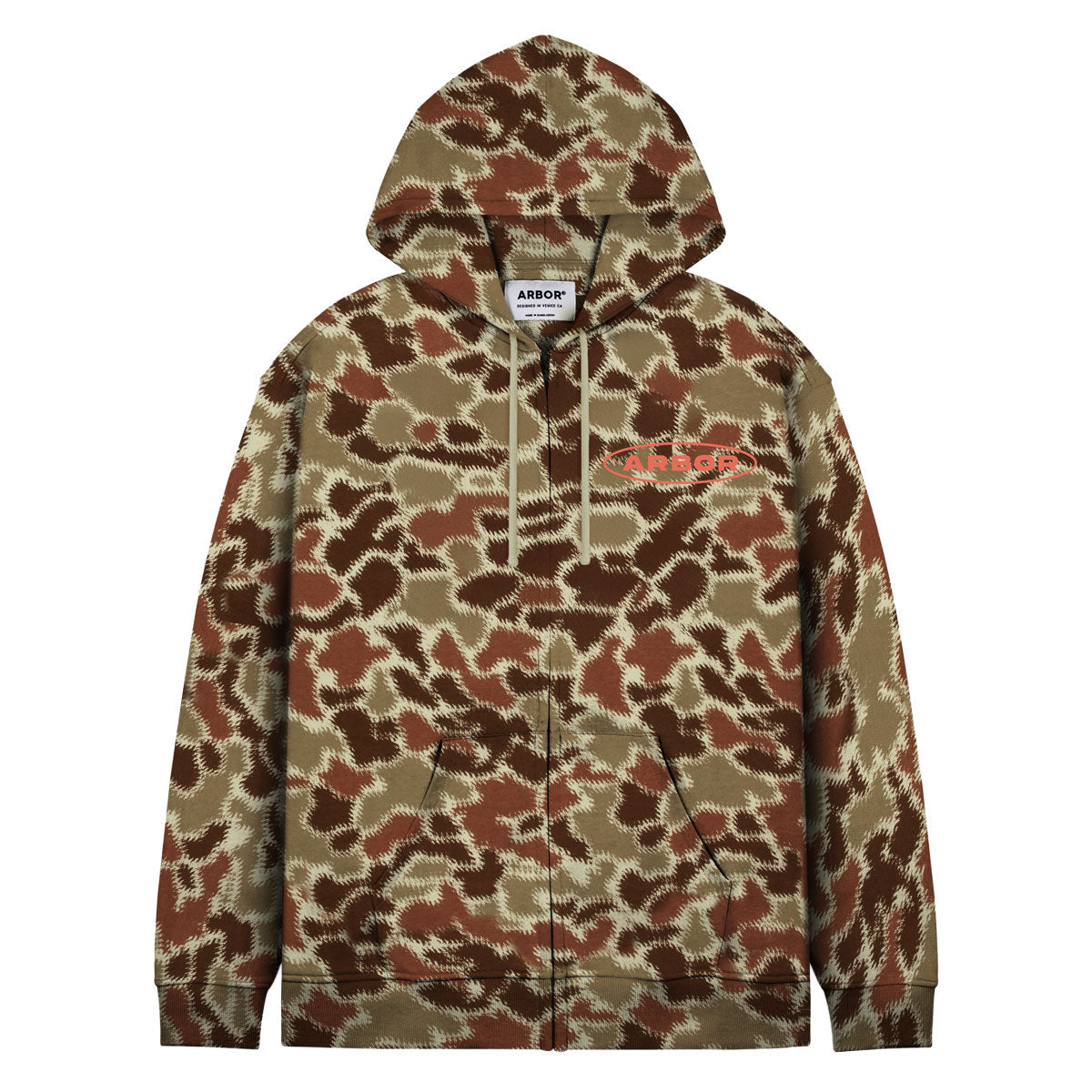 Arbor Craft Zip Up Hoodie - Ripple Camo image 1