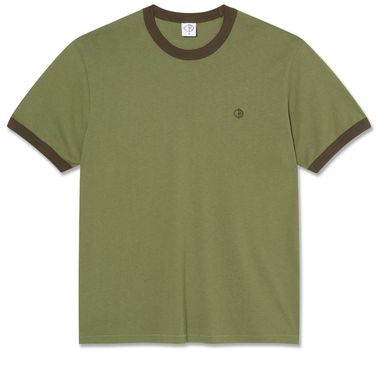 Polar Ringer T-Shirt - Army Green/Brown image 1