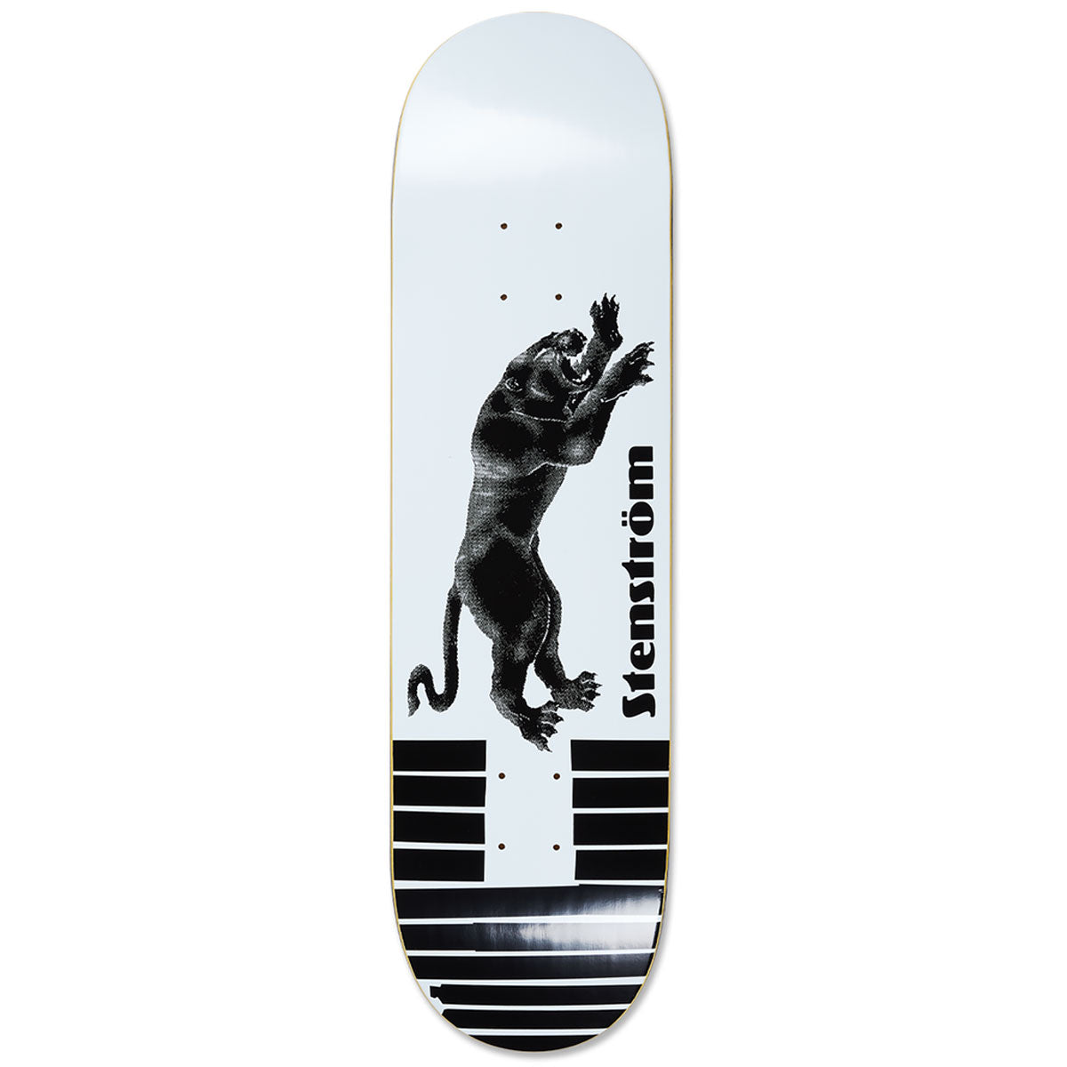 Polar David Stenström Tape and Panther Skateboard Deck - White - 8.50