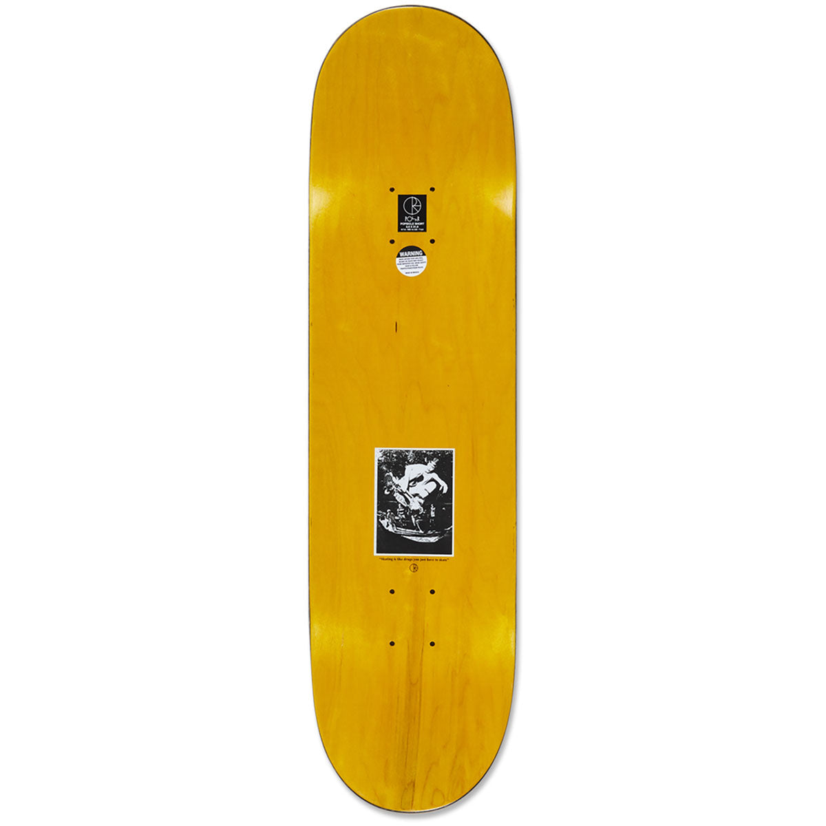 Polar David Stenström Tape and Panther Skateboard Deck - White - 8.50