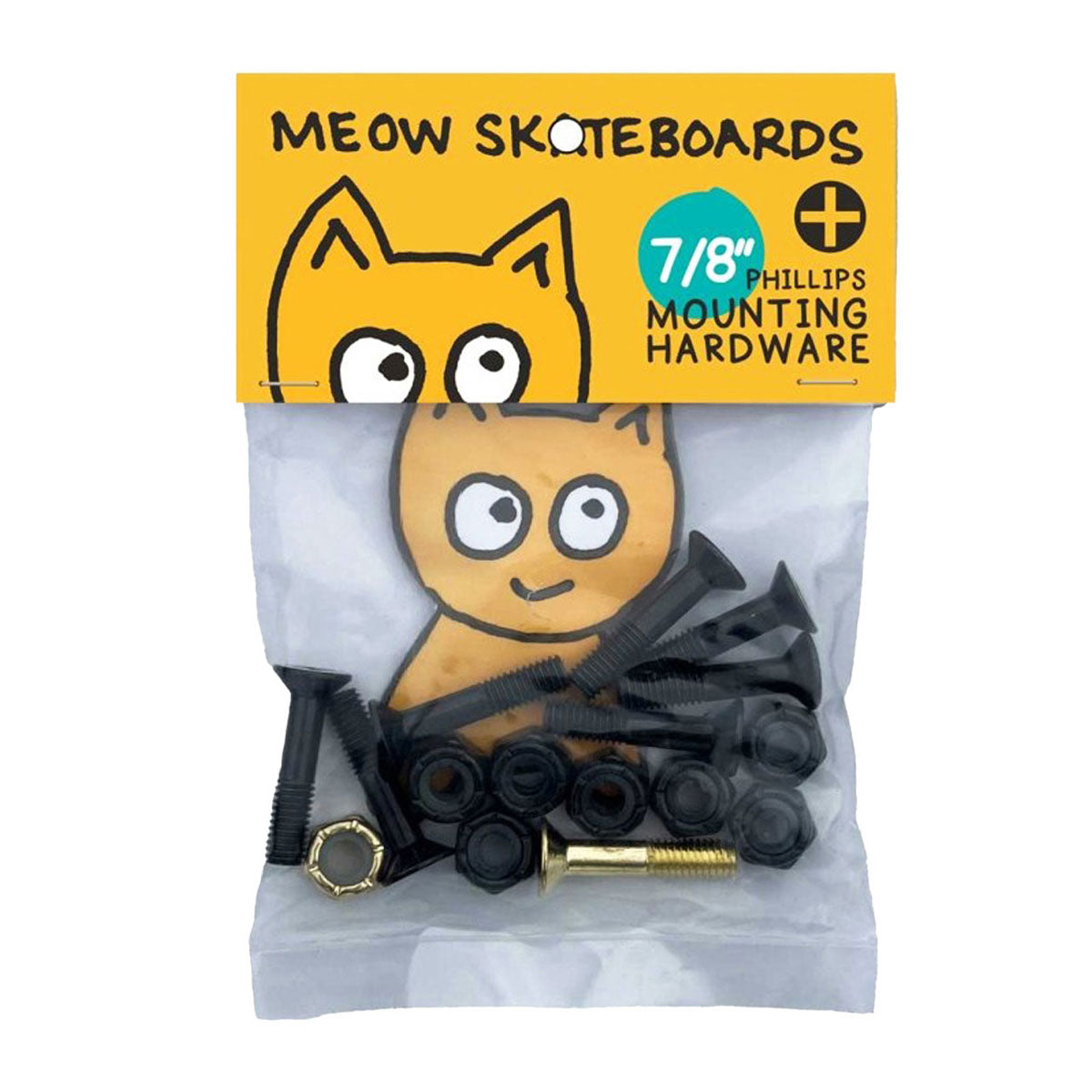 Meow Phillips Bolts Hardware - 7/8