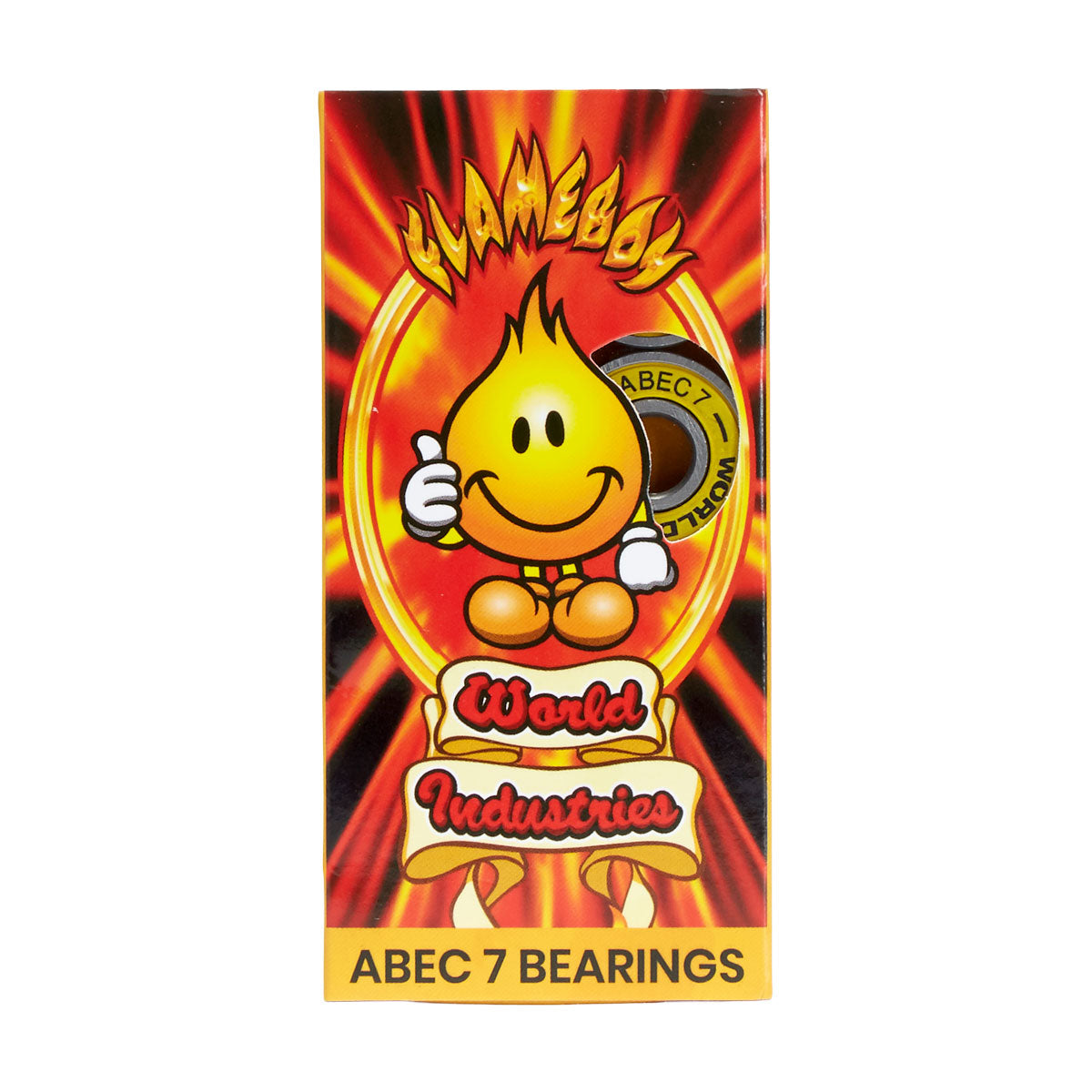 World Industries Flameboy Abec 7 Bearings - Yellow image 1
