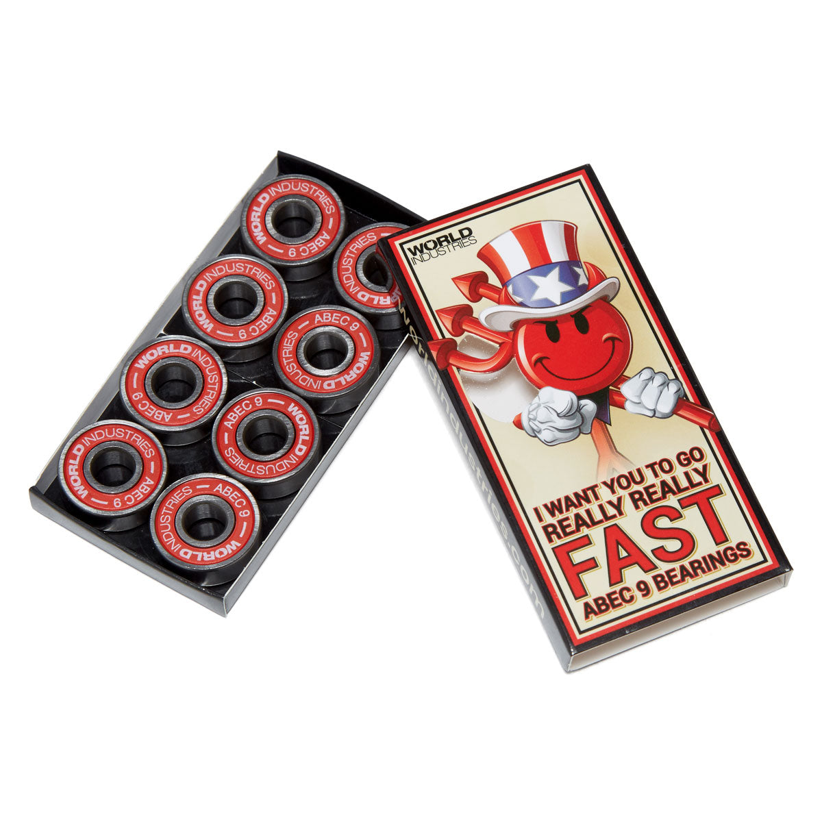 World Industries I Want U Abec 9 Bearings - Red image 2