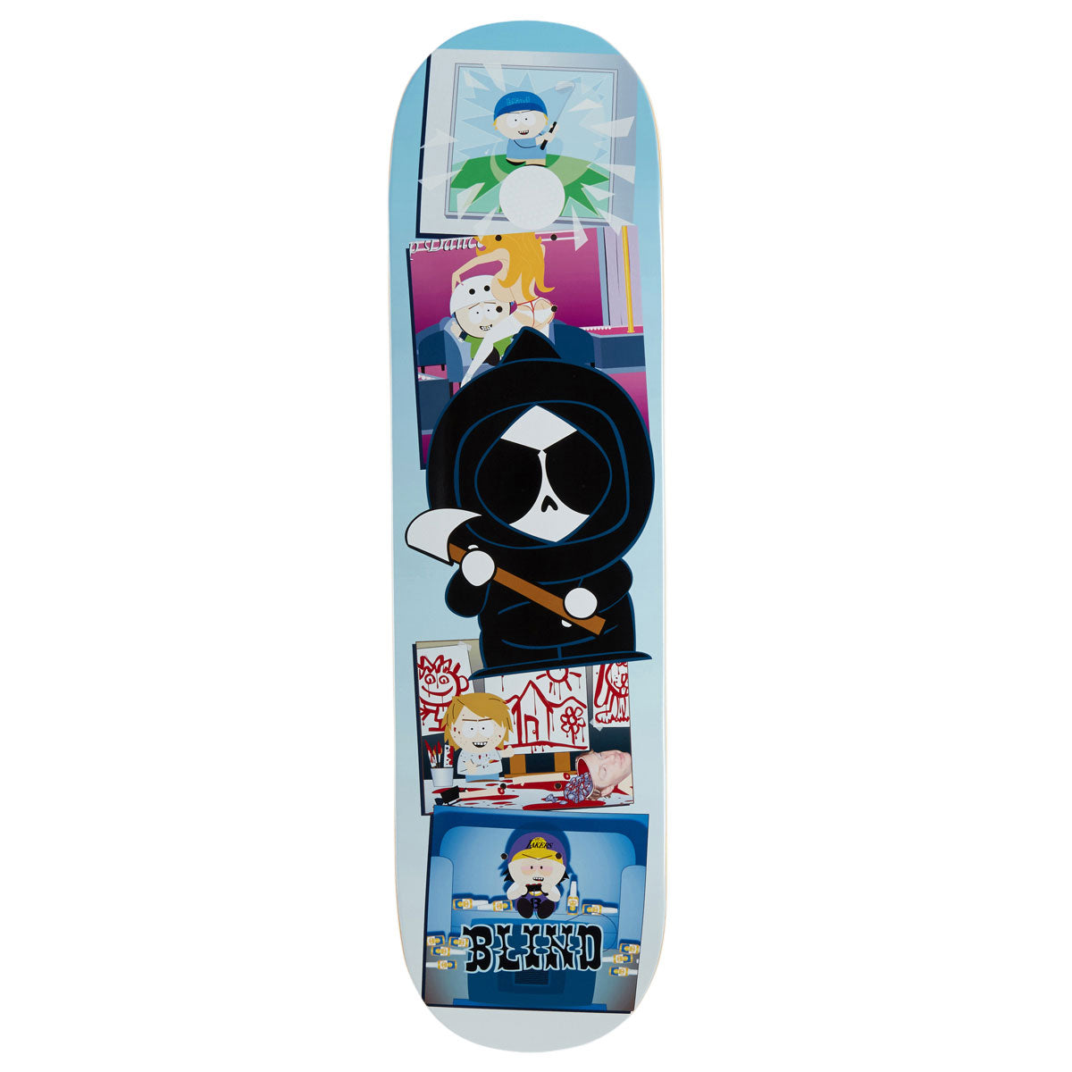 Blind Kenny Death Skateboard Deck - Multi - 8.25