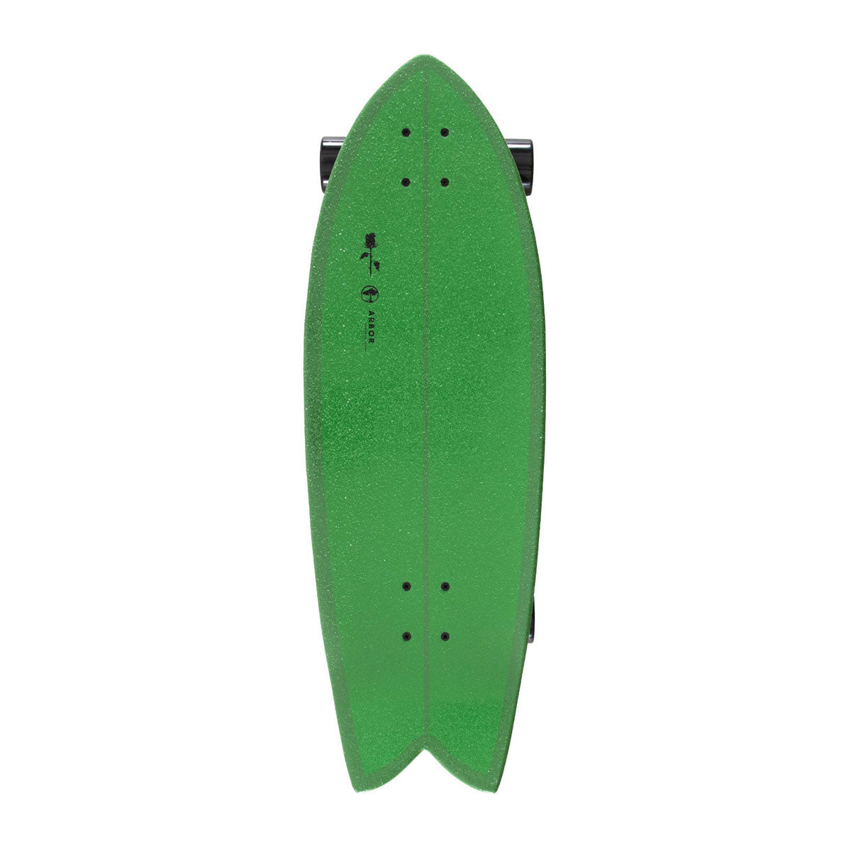 Arbor x Black Rose MFG C7 Pre-Built Surfskate Complete - Green image 2