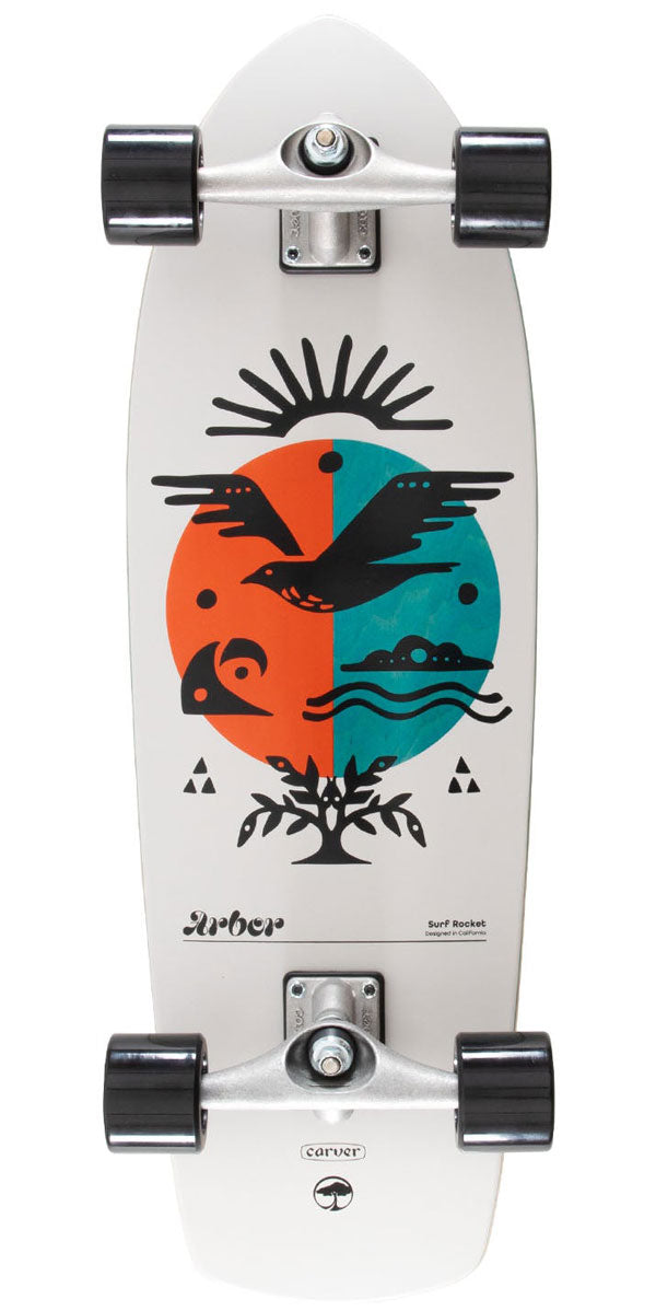 Arbor x Carver CX Surf Rocket Pre-Built Surfskate Complete image 1