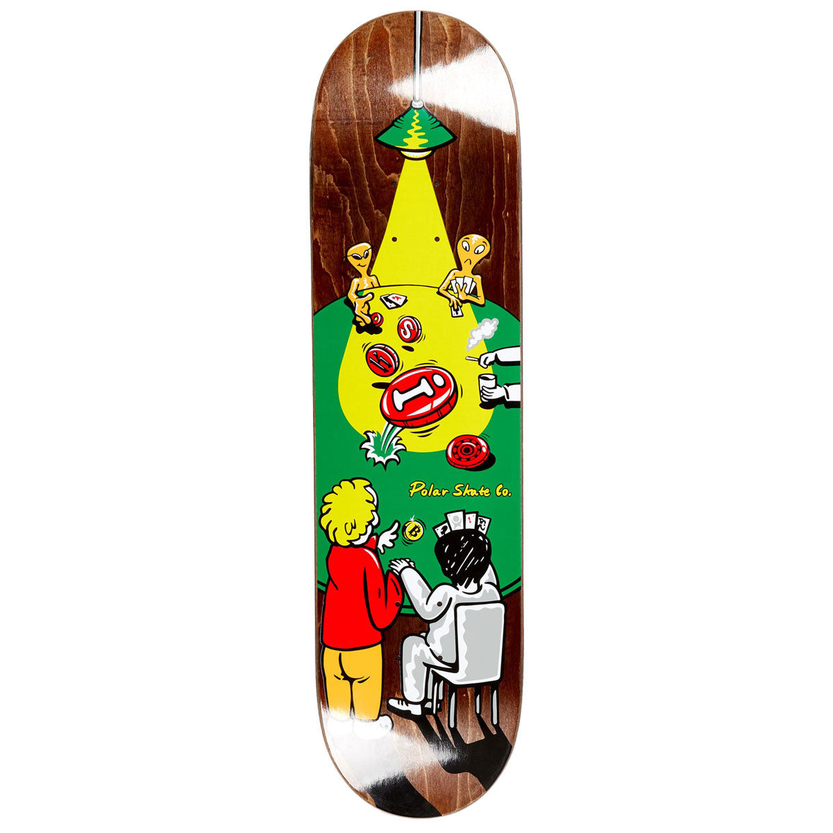 Polar Oskar Rozenberg Poker Face Skateboard Deck - 8.125