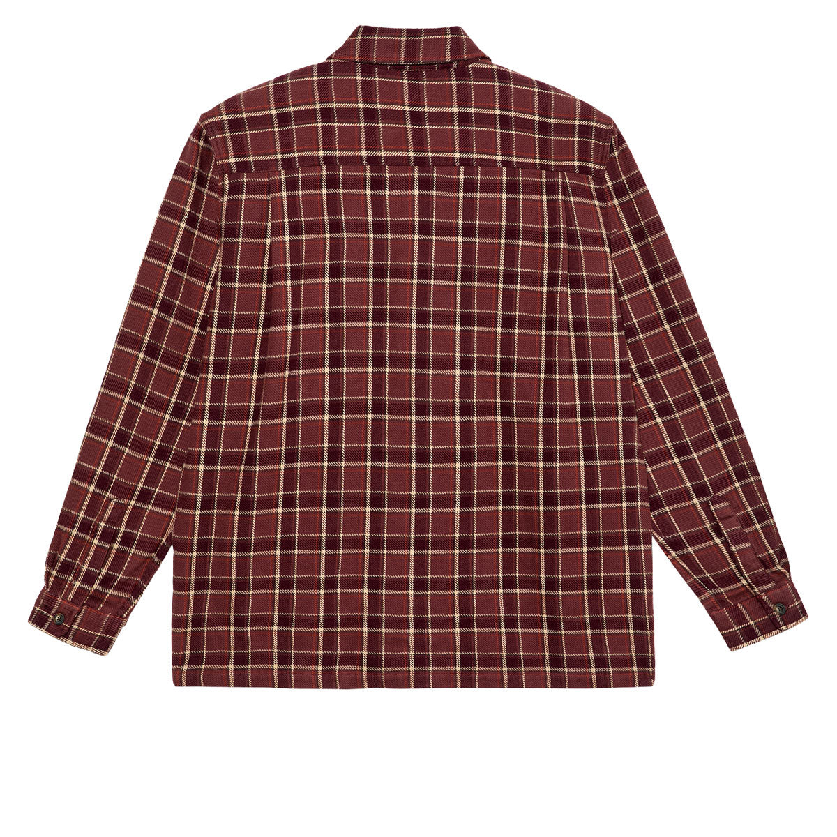Polar Mike Long Sleeve Flannel Shirt - Oxblood Check image 3