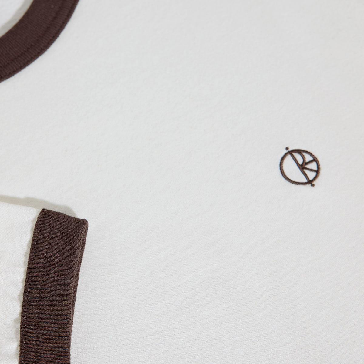 Polar Ringer T-Shirt - Ivory/Chocolate image 2