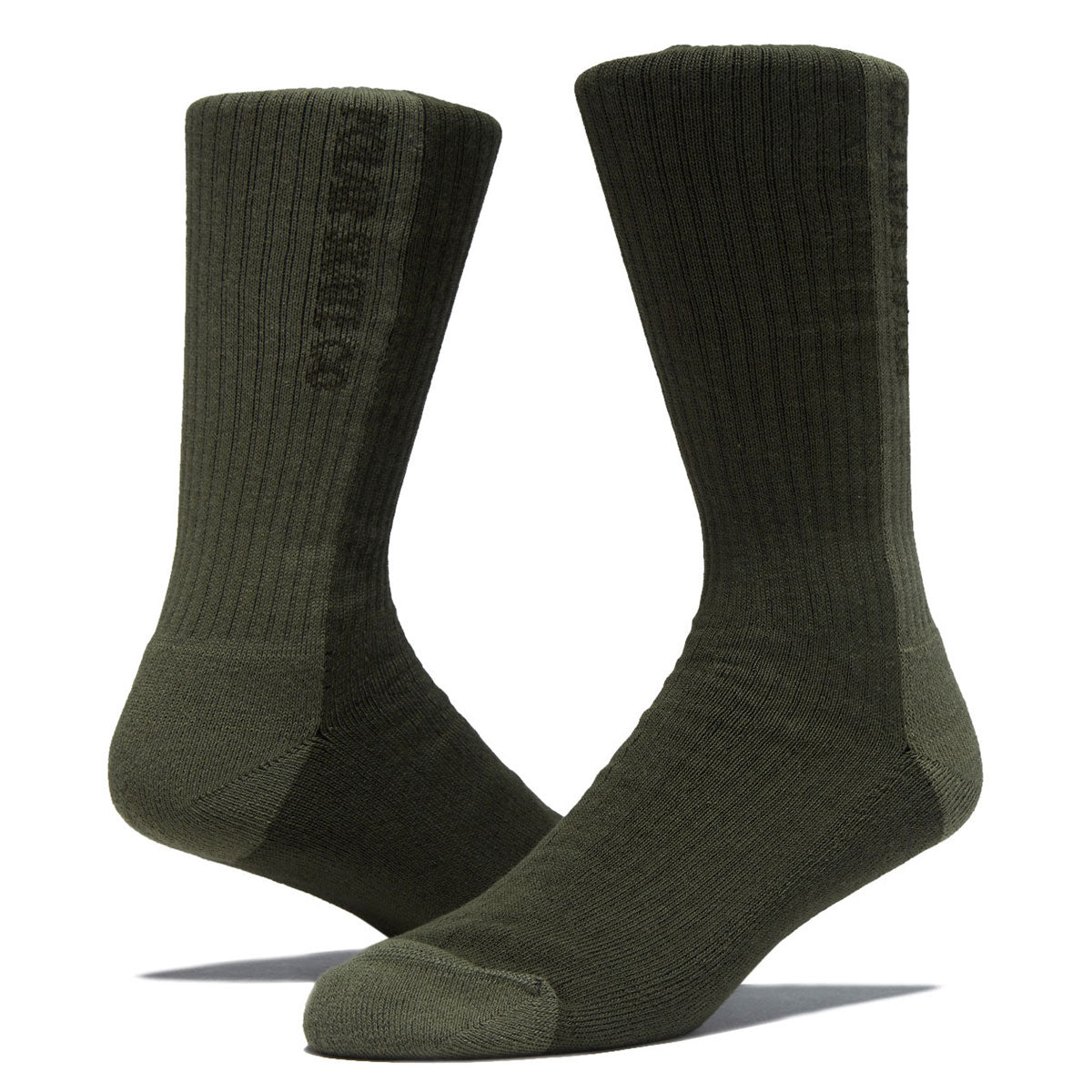 Polar 50/50 Rib Socks - Uniform Green image 2