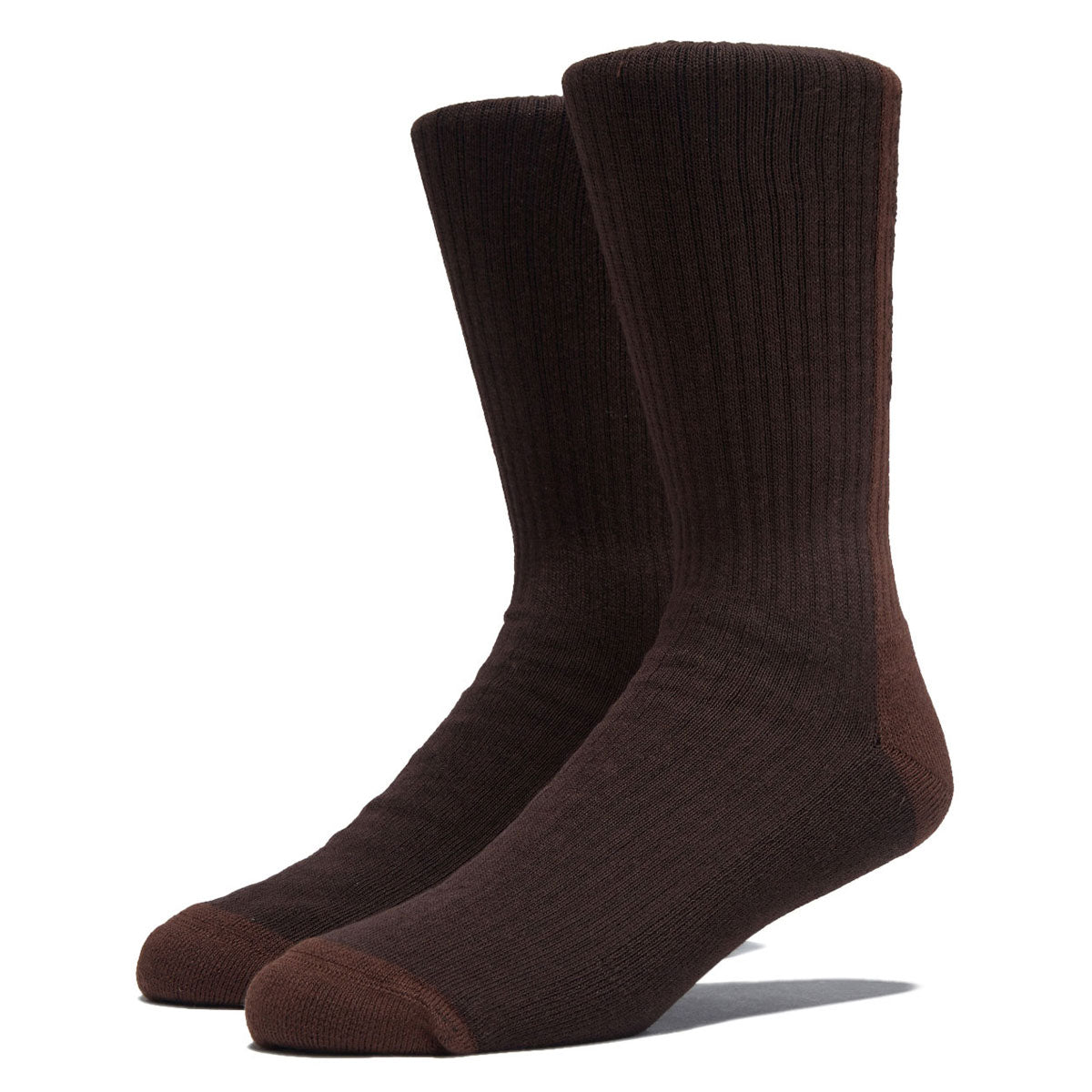 Polar 50/50 Rib Socks - Brown image 1