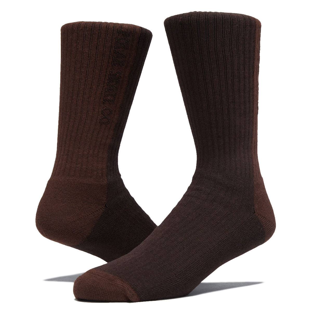 Polar 50/50 Rib Socks - Brown image 2