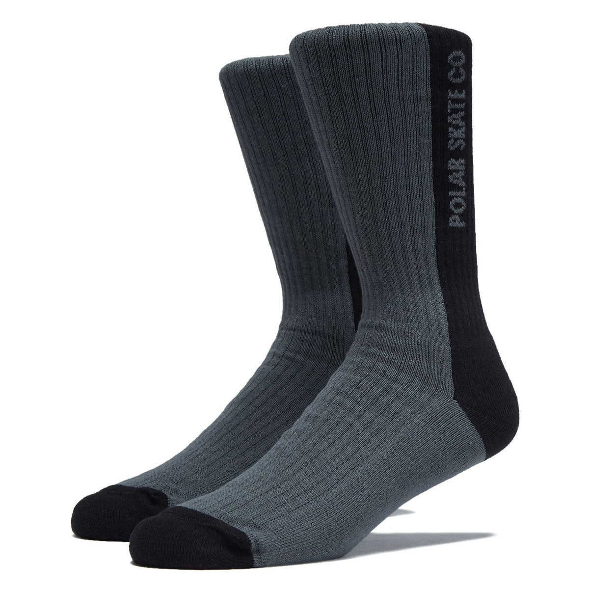 Polar 50/50 Rib Socks - Black image 1