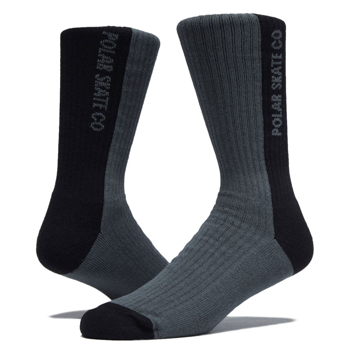 Polar 50/50 Rib Socks - Black image 2