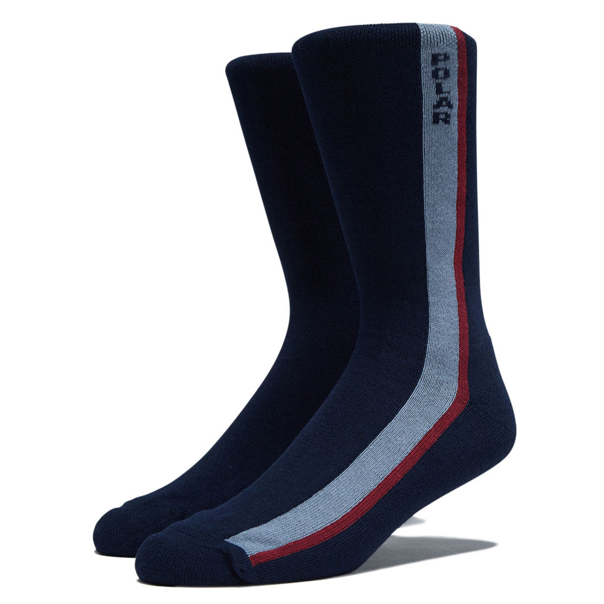 Polar Side Stripe Business Socks - Navy image 1