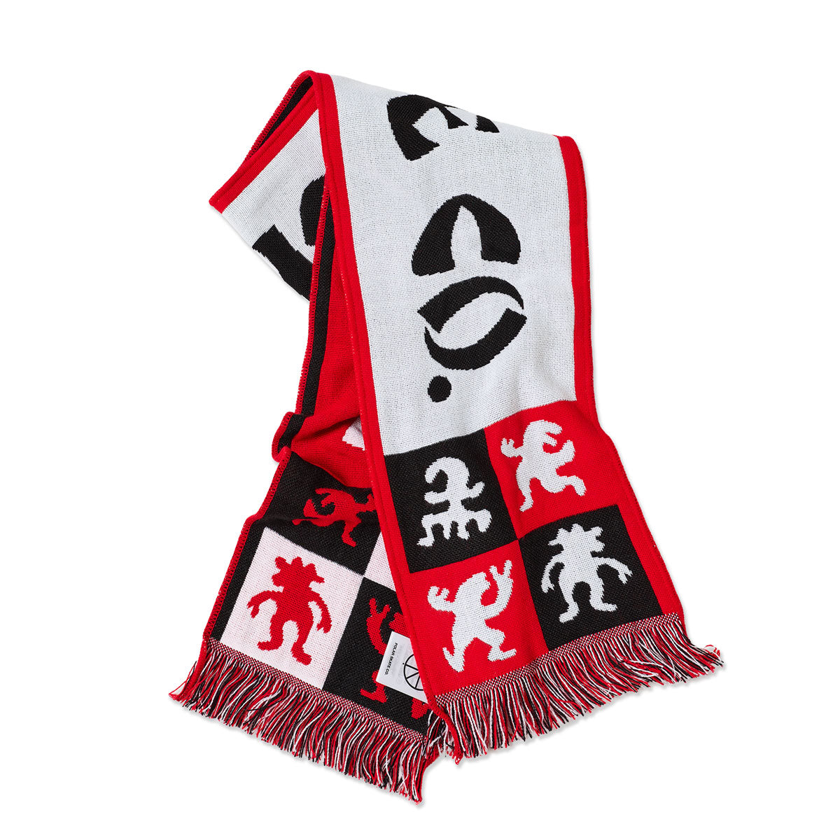 Polar Checkers Football Scarf - Red image 1