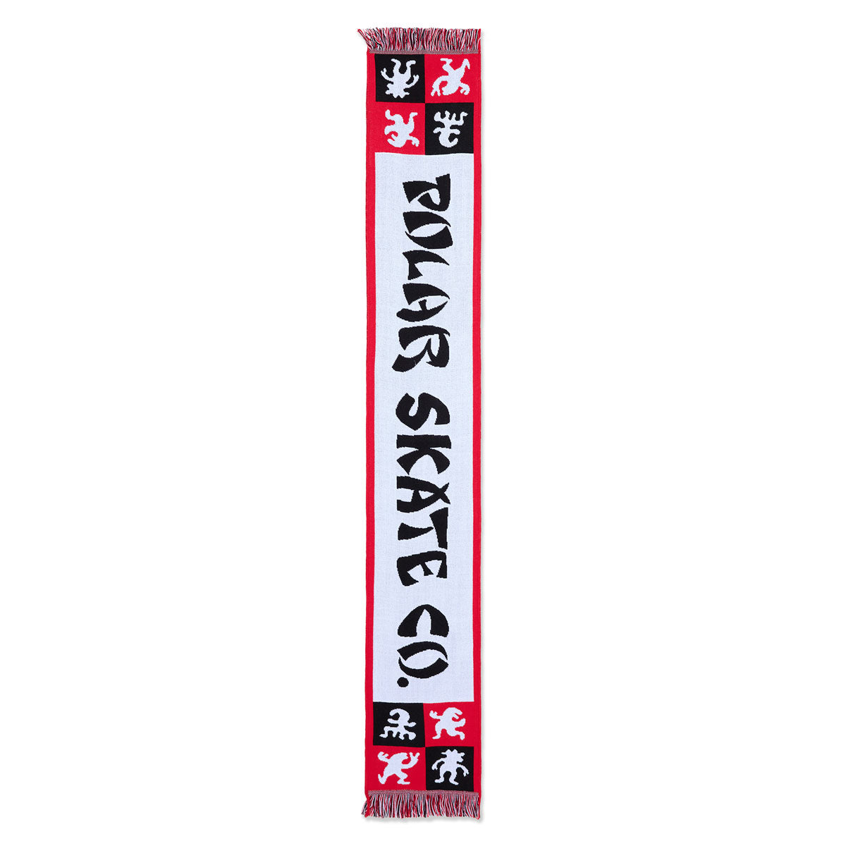 Polar Checkers Football Scarf - Red image 2