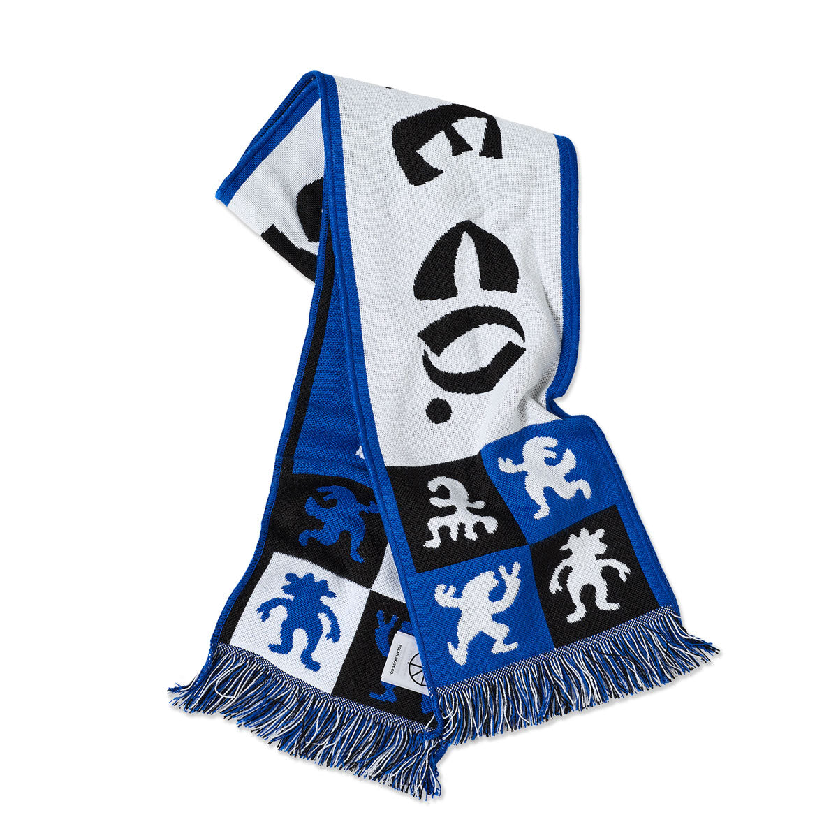 Polar Checkers Football Scarf - Blue image 1