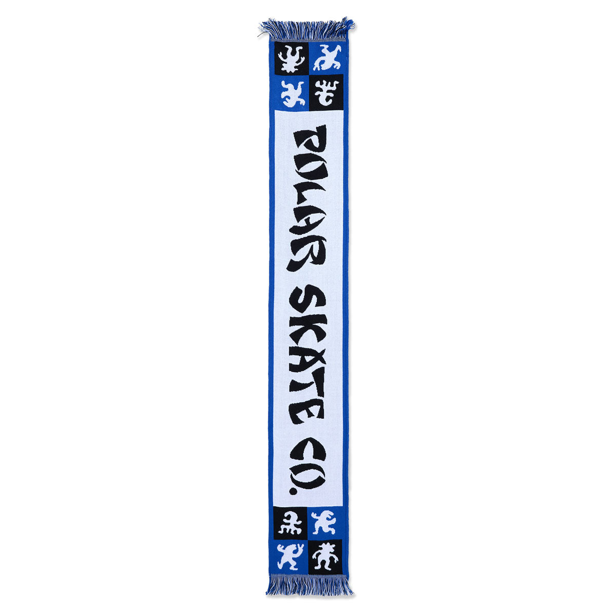 Polar Checkers Football Scarf - Blue image 2