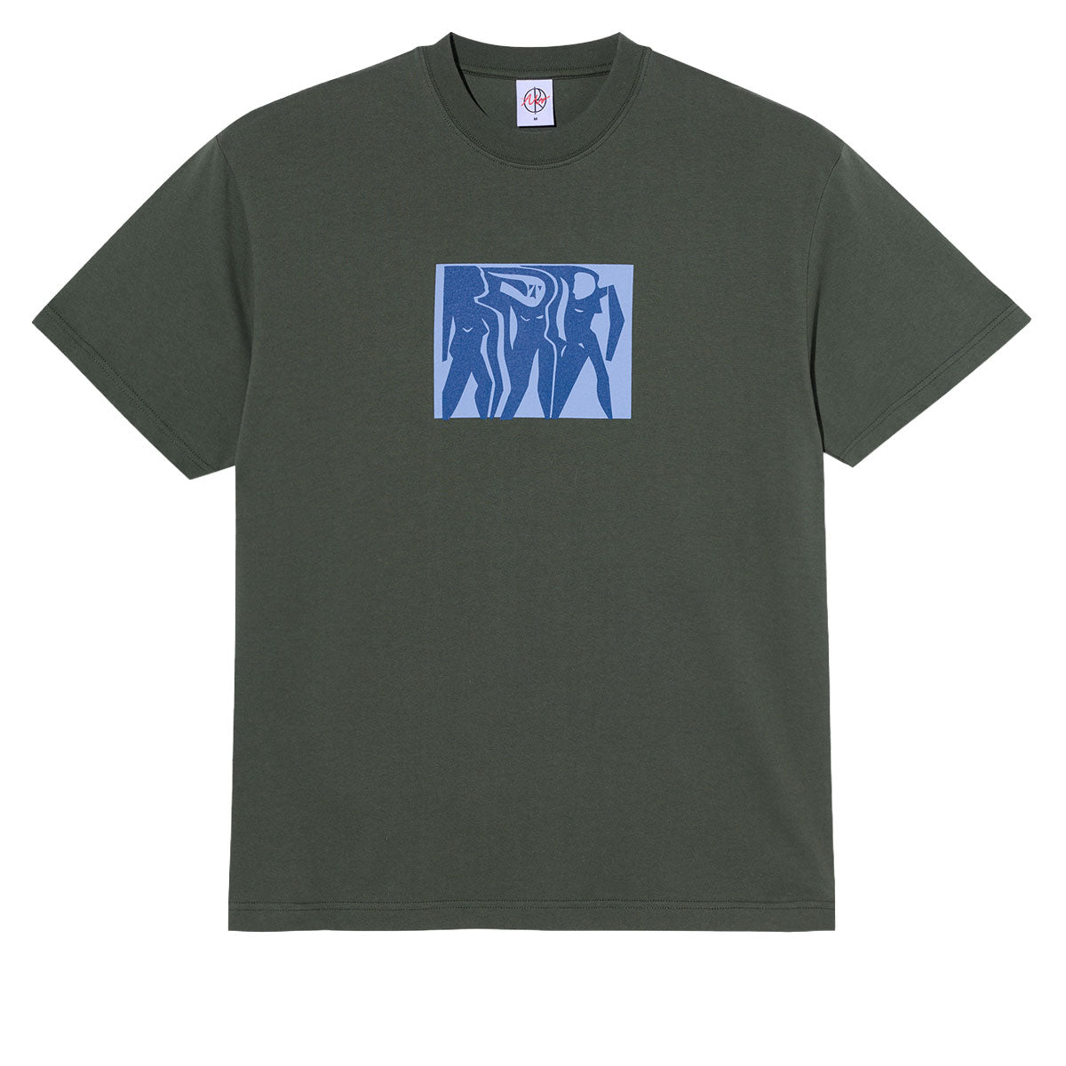 Polar Cut Outs T-Shirt - Dark Olive image 1