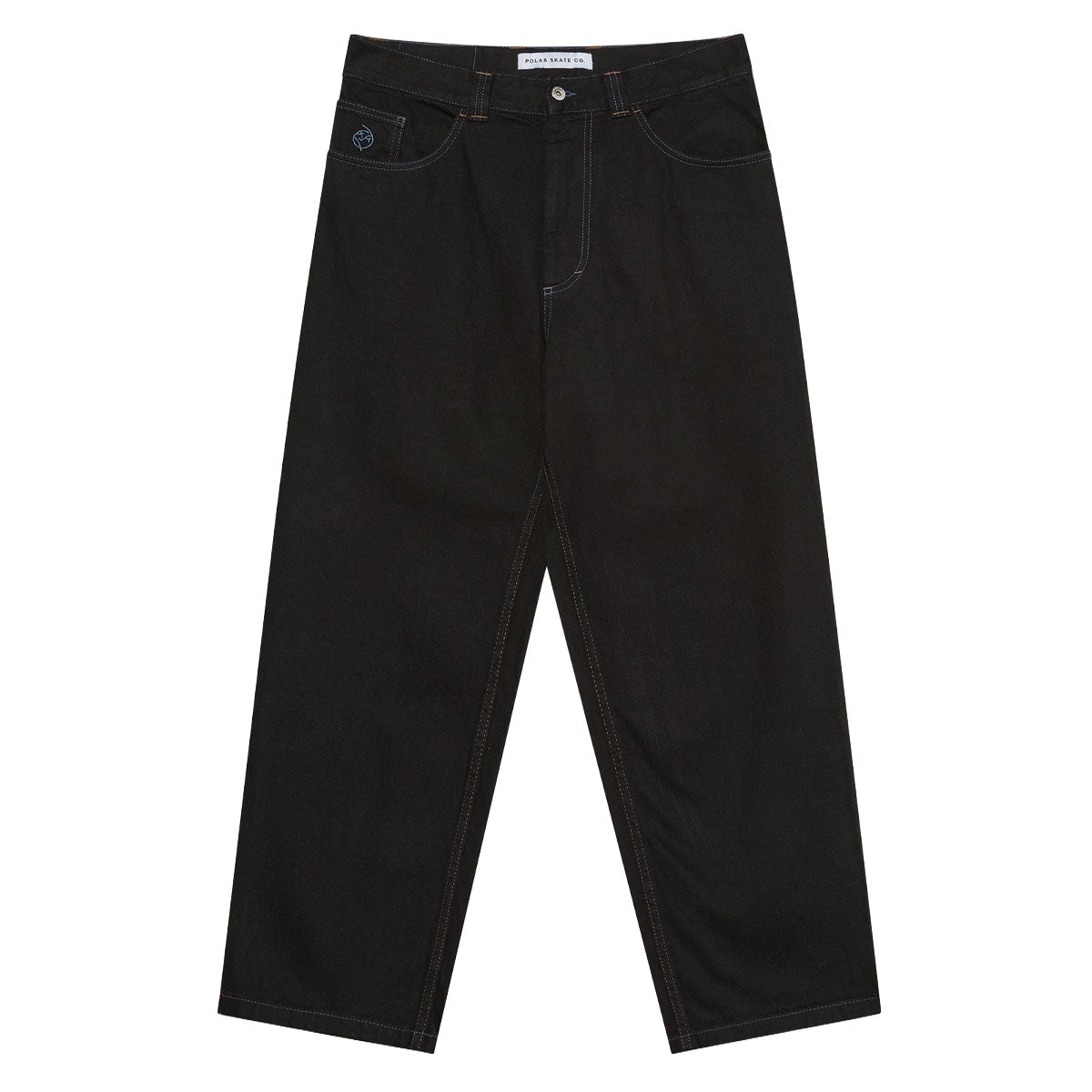 Polar Big Boy Jeans - Black/Blue Stitching image 1