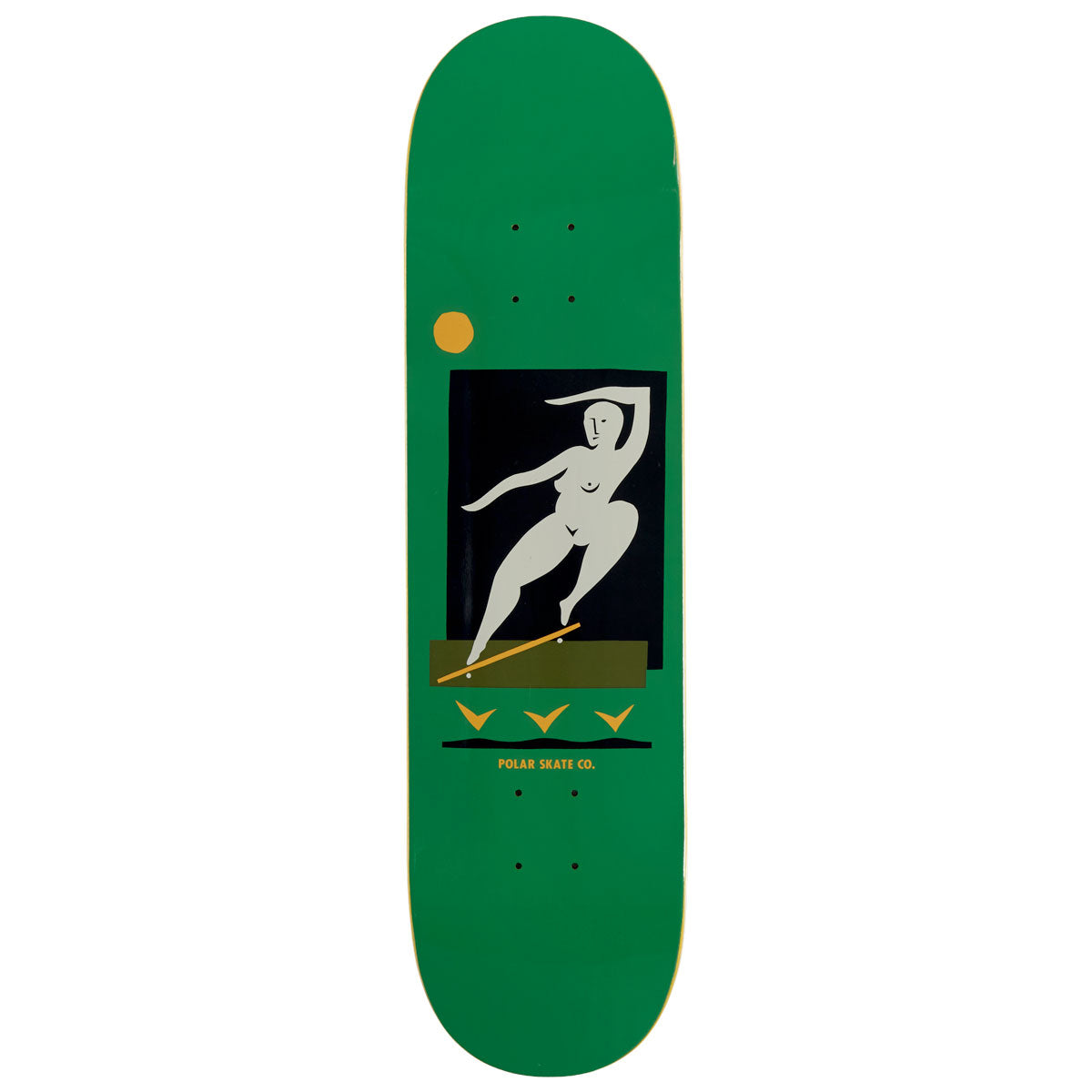 Polar BS Smith Team Skateboard Deck - Green - 8.25