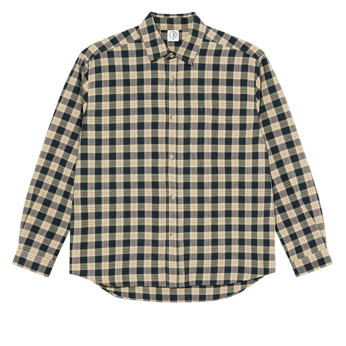 Polar Mitchell Long Sleeve Shirt - Teal/Butter image 1