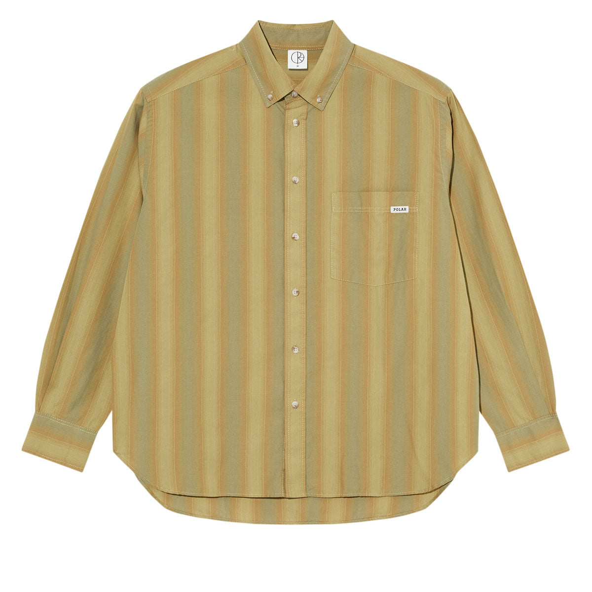 Polar Ben Long Sleeve Shirt - Green Stripe image 1