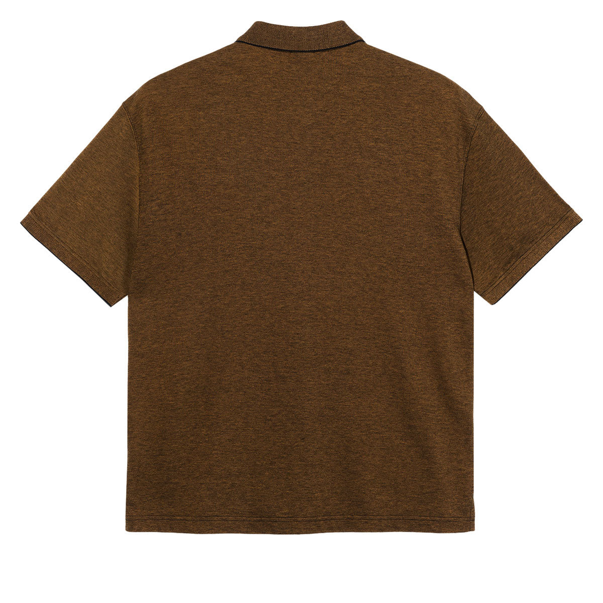 Polar Surf Pique Polo Shirt - Black/Caramel image 2