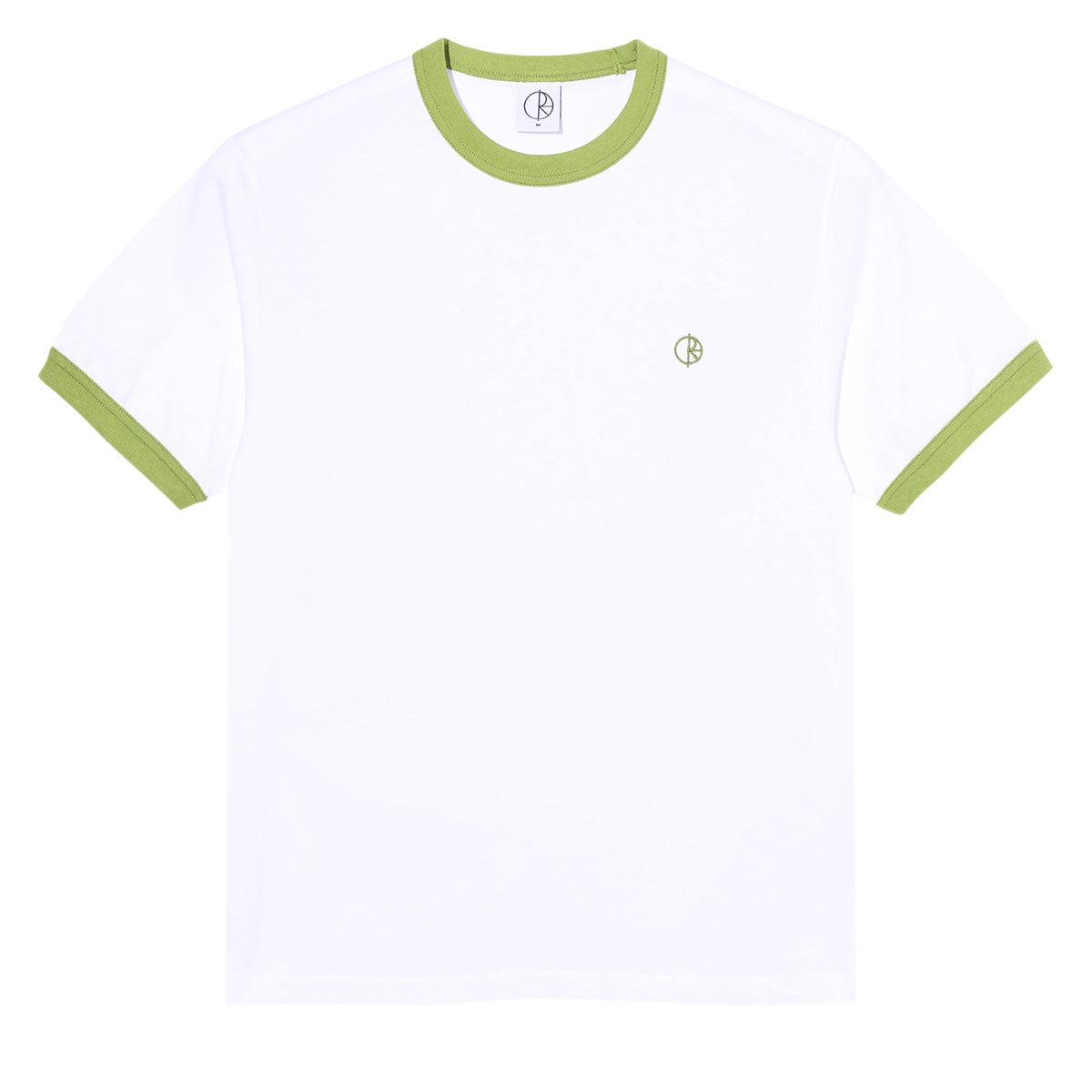 Polar Ringer T-Shirt - White/Peridot image 1