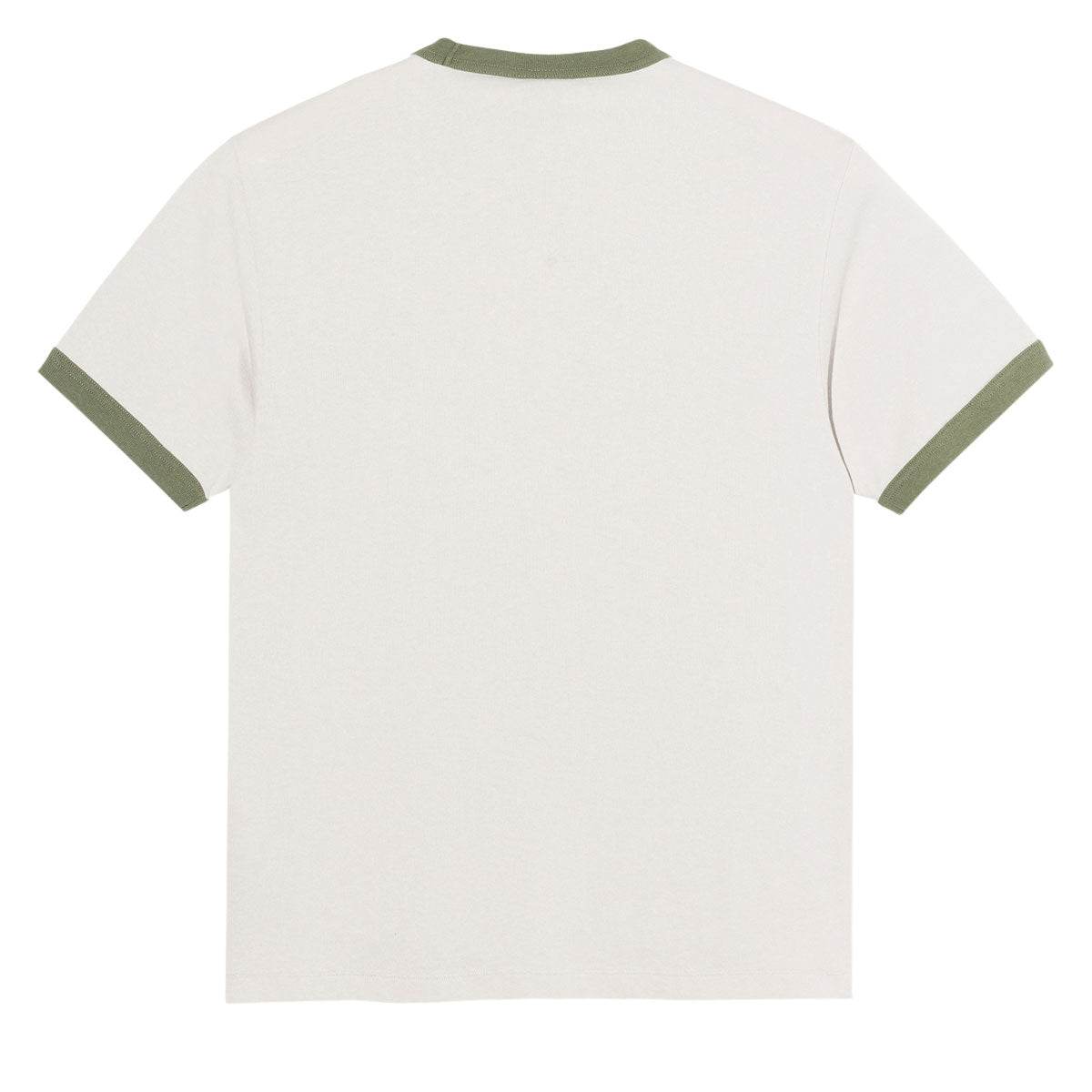 Polar Ringer T-Shirt - Pale Taupe/Army Green image 3