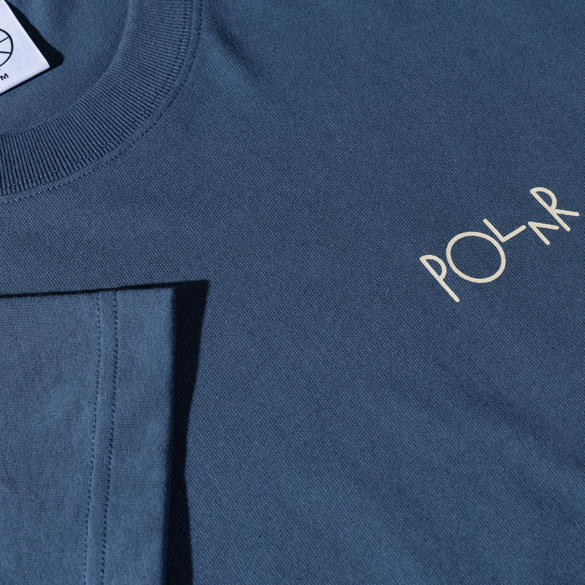 Polar Stroke Logo Contrast T-Shirt - Grey Blue image 3