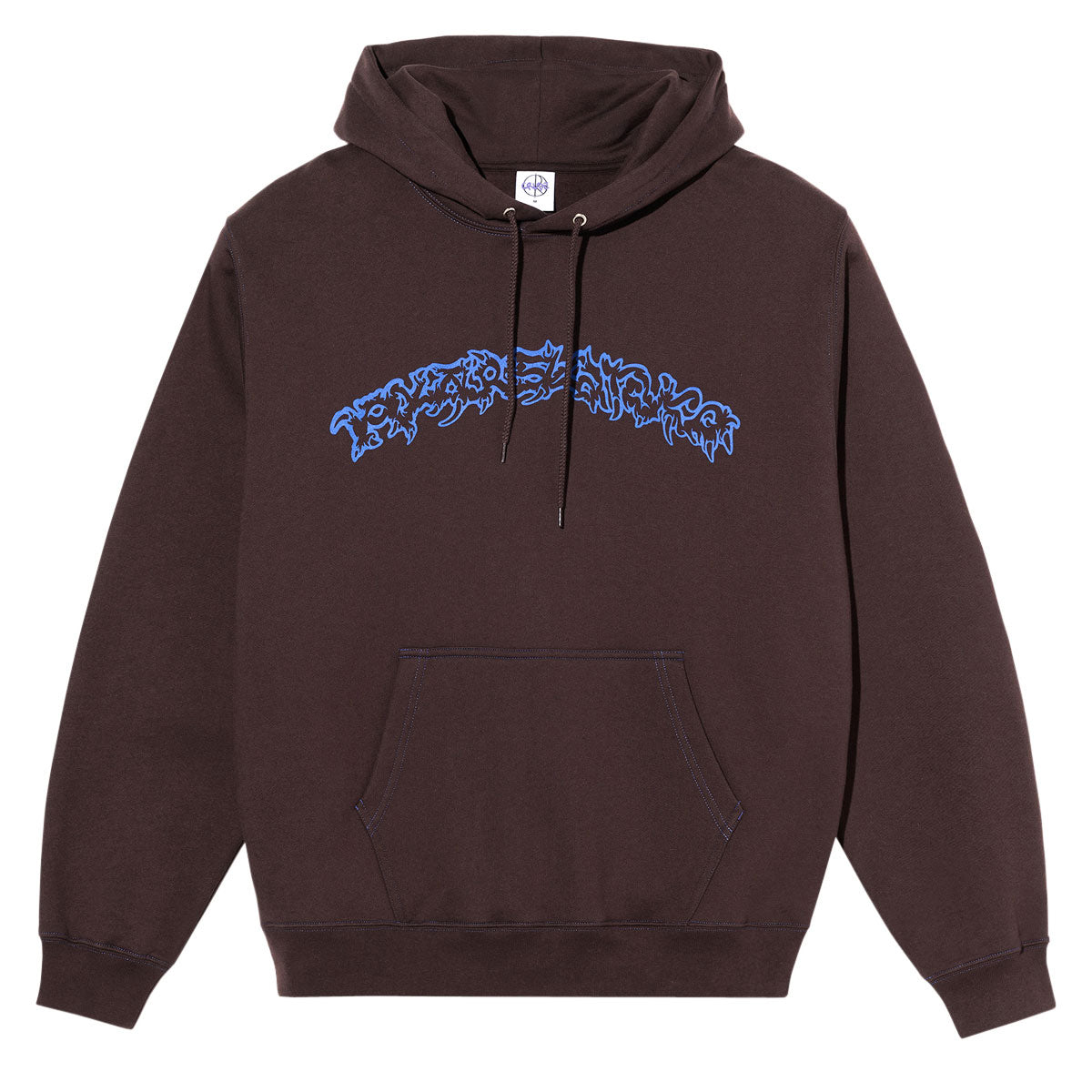 Polar Crude Logo Contrast Dave Hoodie - Chocolate image 1