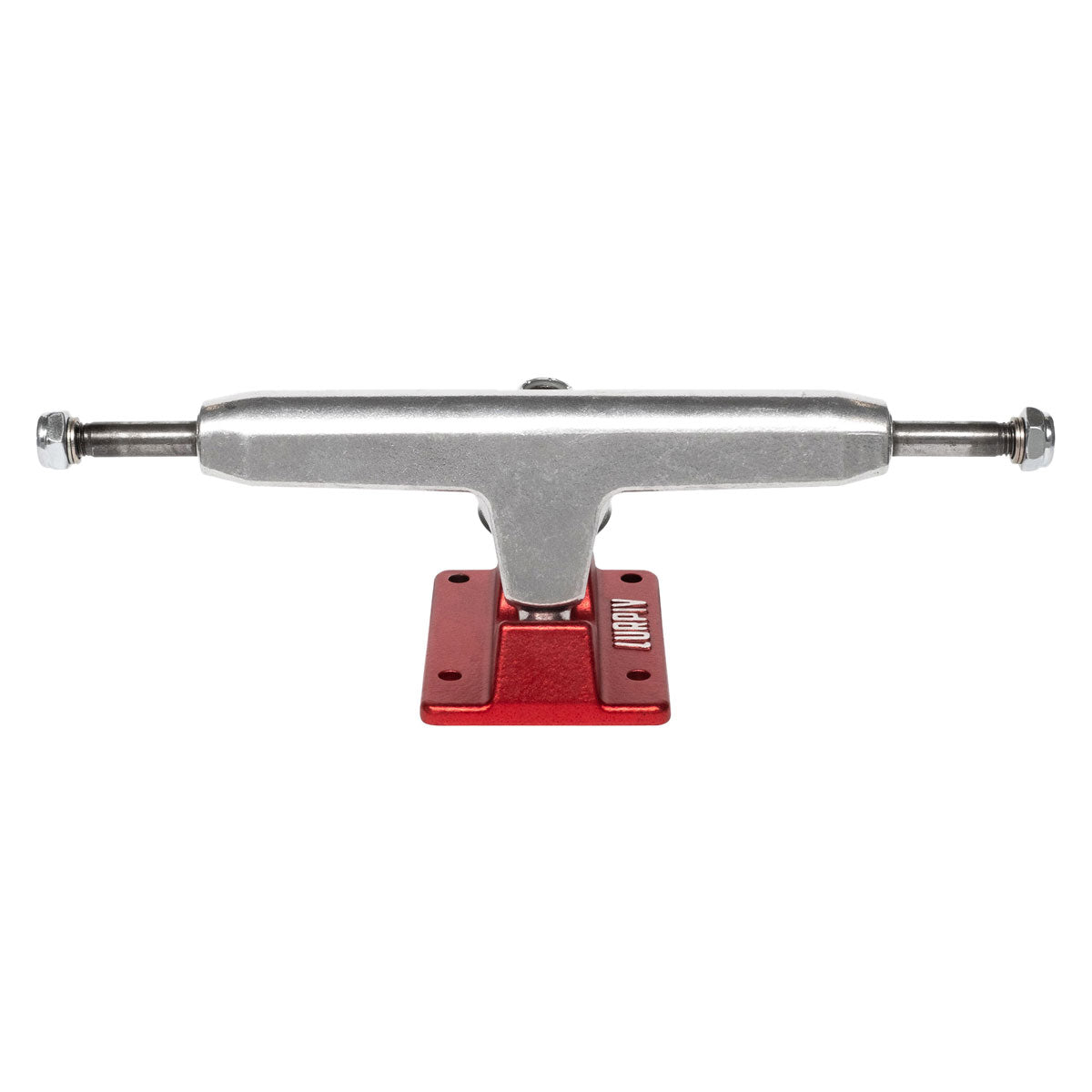 Lurpiv 3 Skateboard Trucks - Polished/Red - 145mm image 1