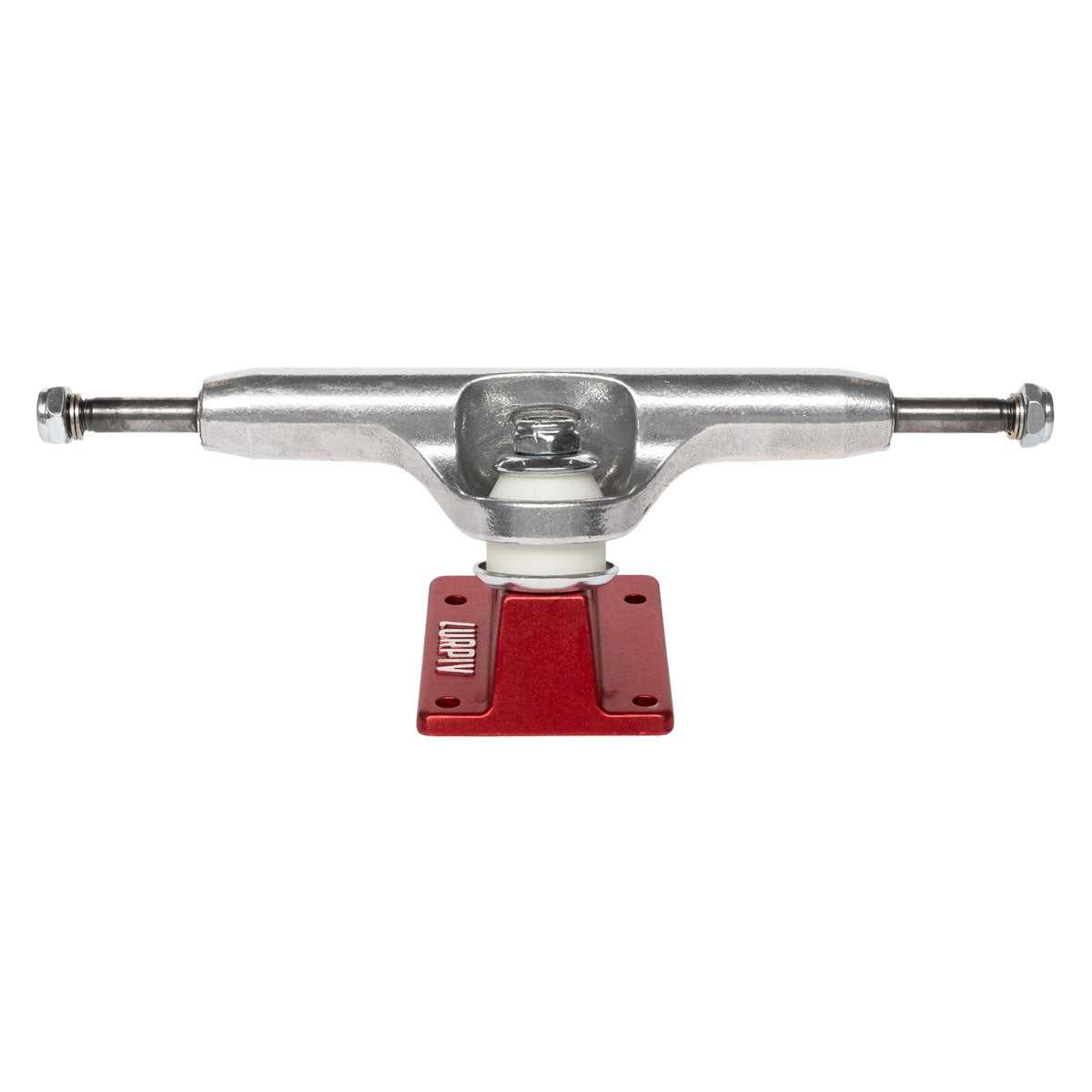 Lurpiv 3 Skateboard Trucks - Polished/Red - 145mm image 2