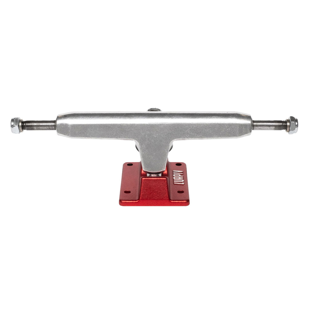 Lurpiv 3 Skateboard Trucks - Polished/Red - 150mm image 1