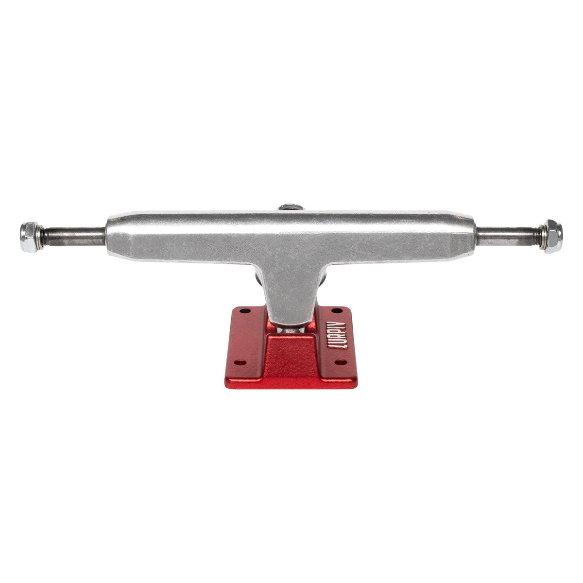 Lurpiv 3 Skateboard Trucks - Polished/Red - 155mm image 1