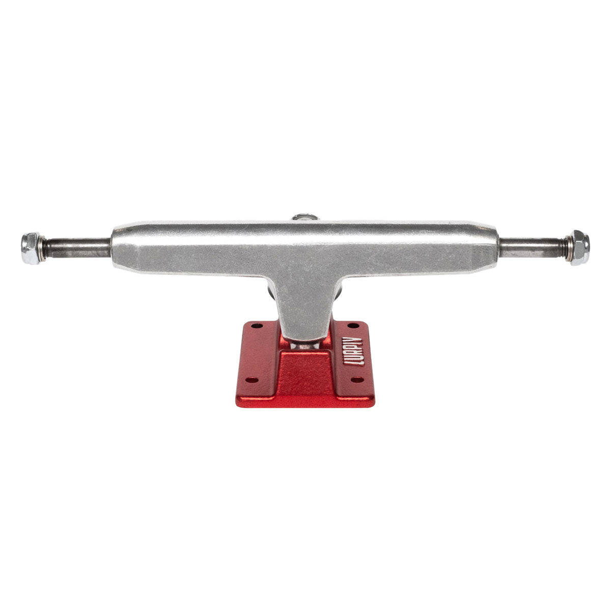 Lurpiv 3 Hollow Skateboard Trucks - Polished/Red - 145mm image 1