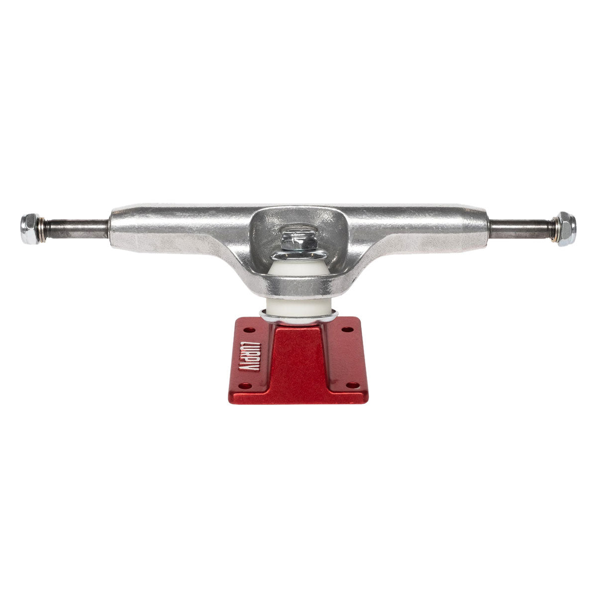 Lurpiv 3 Hollow Skateboard Trucks - Polished/Red - 150mm image 2