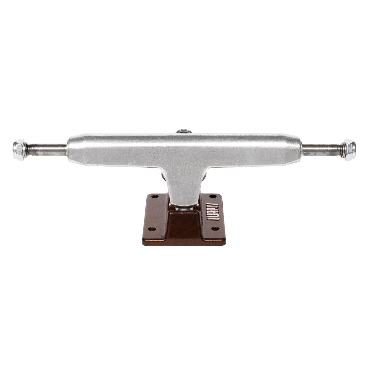 Lurpiv 3 Skateboard Trucks - Polished/Brown - 155mm image 1