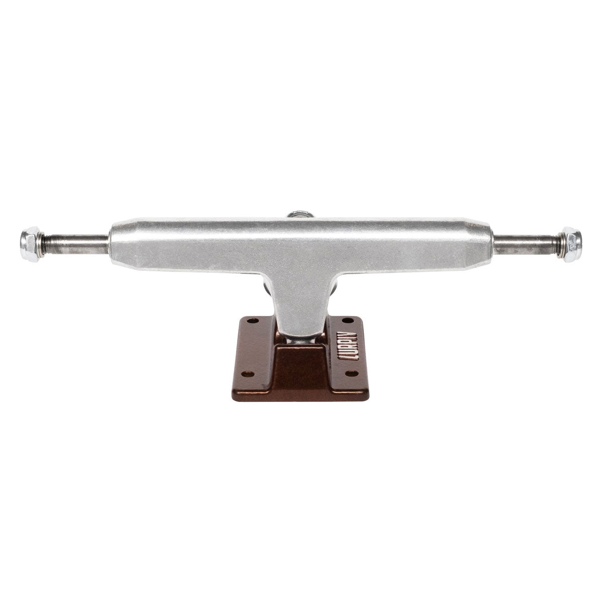 Lurpiv 3 Hollow Skateboard Trucks - Polished/Brown - 145mm image 1