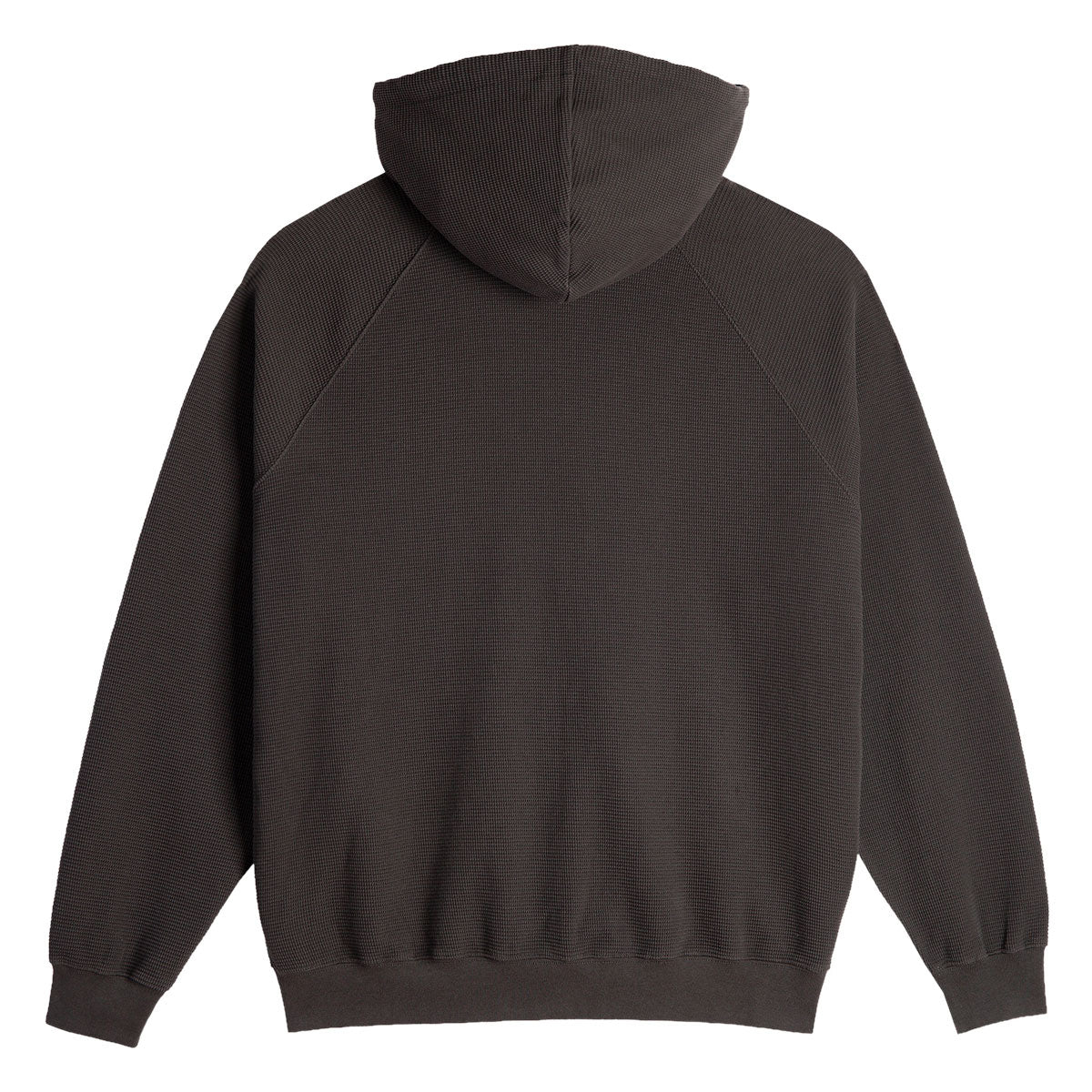 Polar Waffle Zip Hoodie - Dirty Black image 2