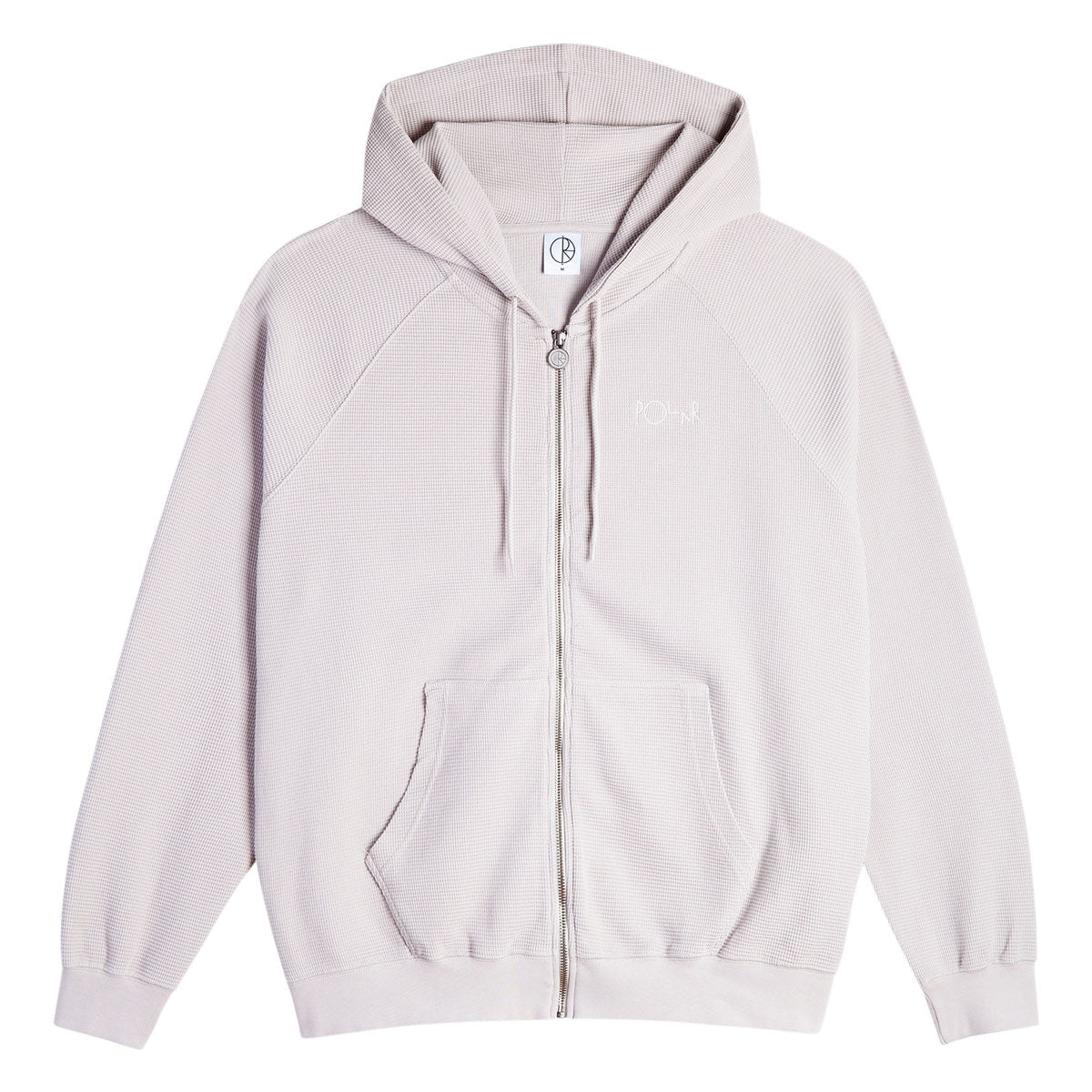 Polar Waffle Zip Hoodie - Pale Taupe image 1